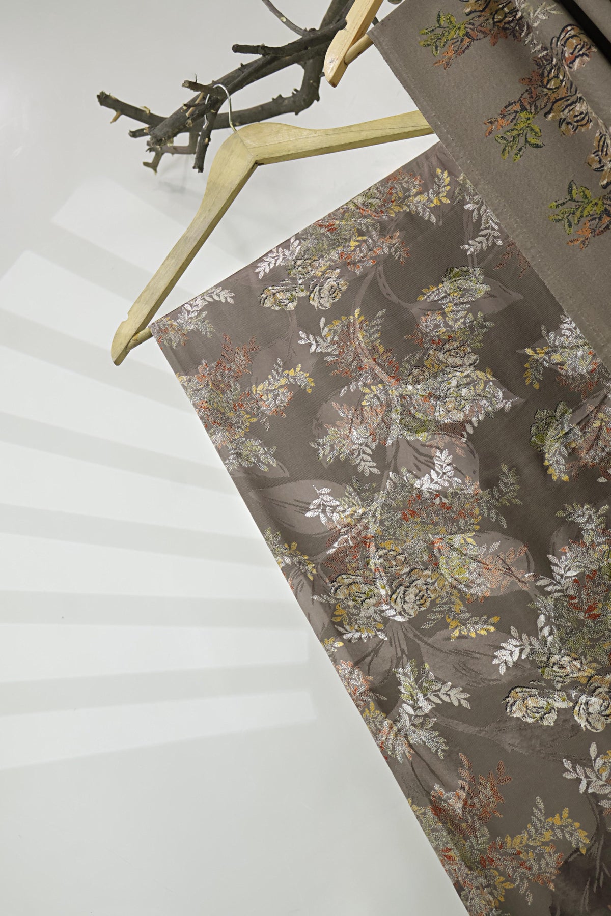 3Piece –  Printed China Patti Marina with Pashmina Shawl  SLK3P16