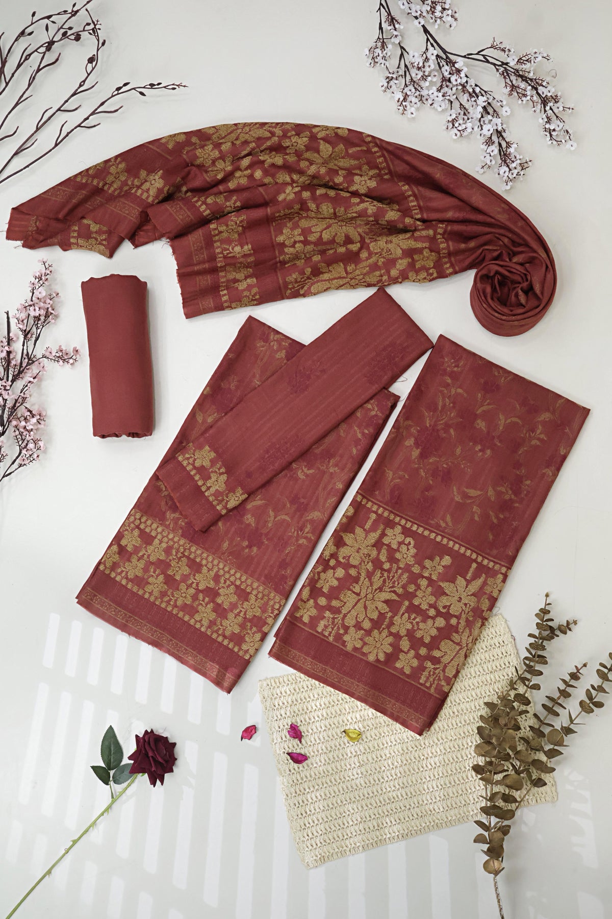 3Piece - Velvet Emboss Pure Marina Suit Razb52