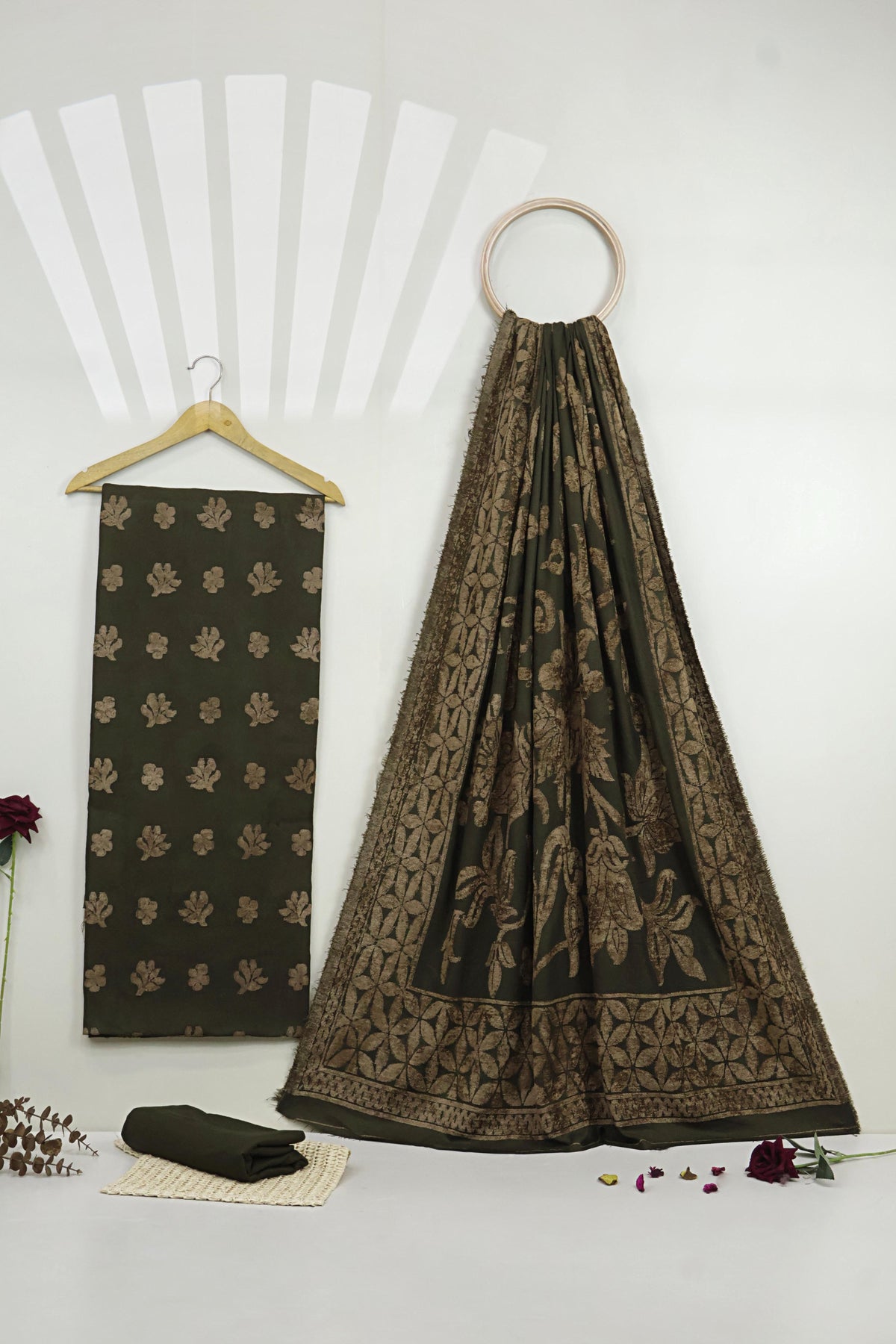 3Piece - Velvet Emboss Pure Marina Suit Razb37