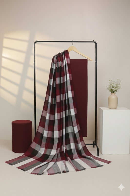 3Piece - Karandi with Rashmina Shawl KPP333