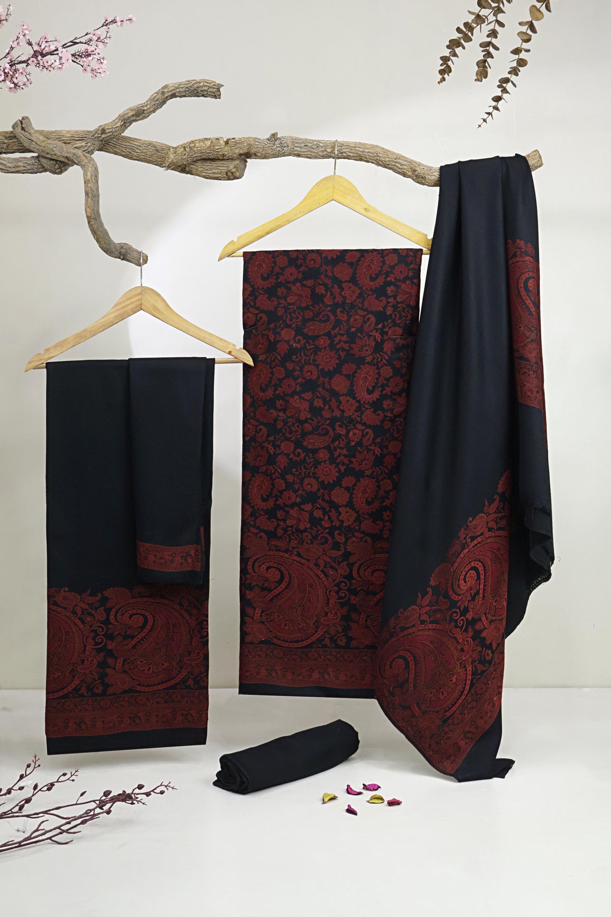3Piece -Kashmiri Pashmina Suit WA3P16