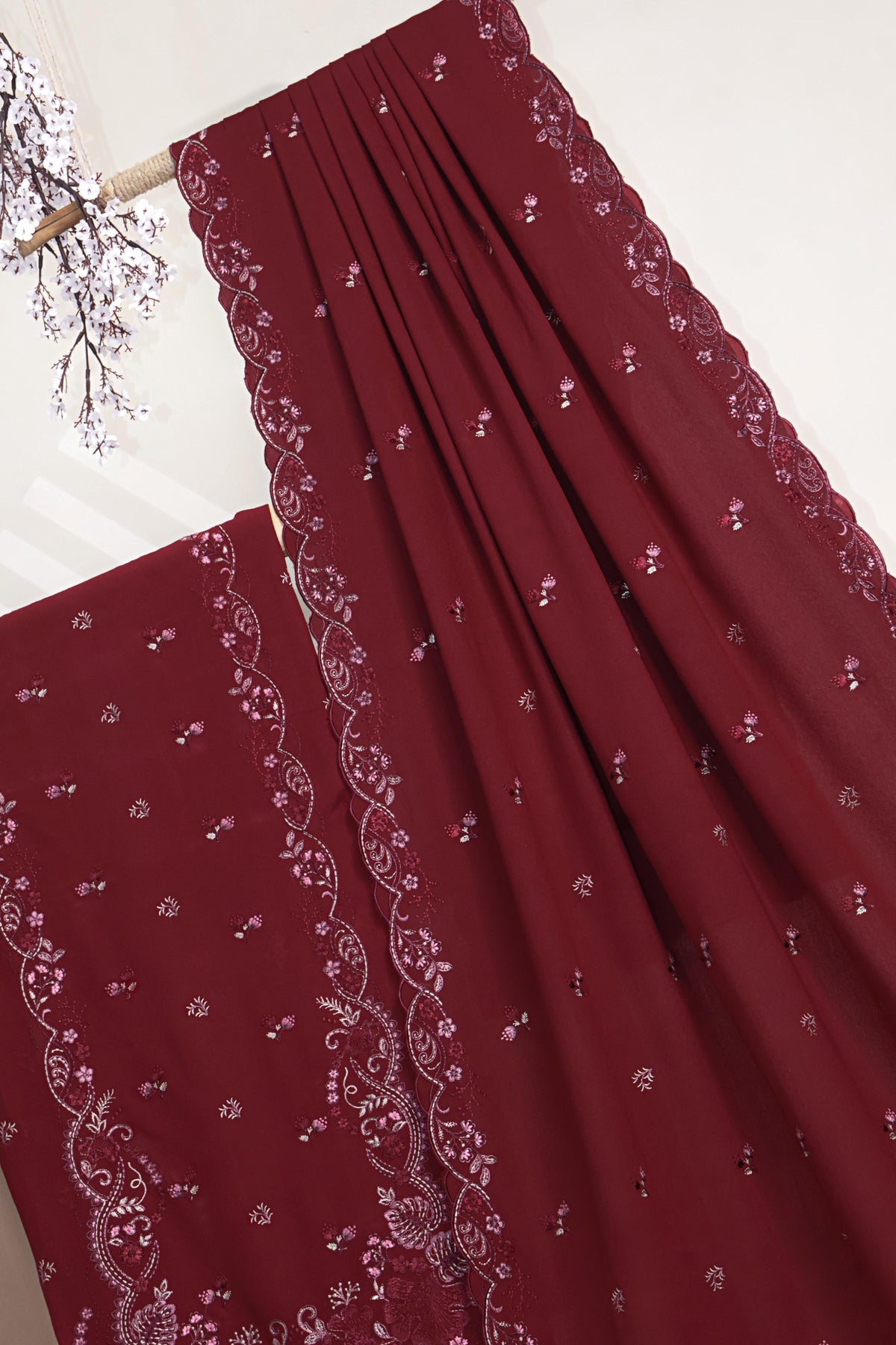 3Piece - Embroidered Karandi Suit WWRV107