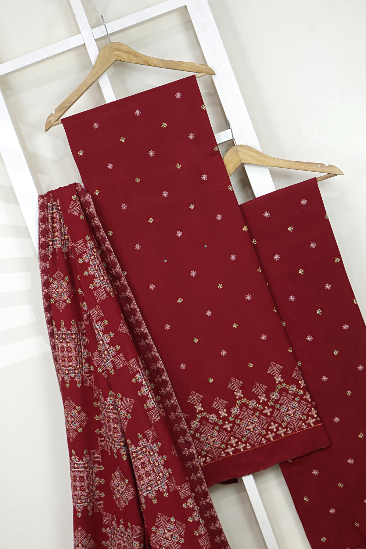 3Piece - Embroidered Karandi Suit WWRV2705