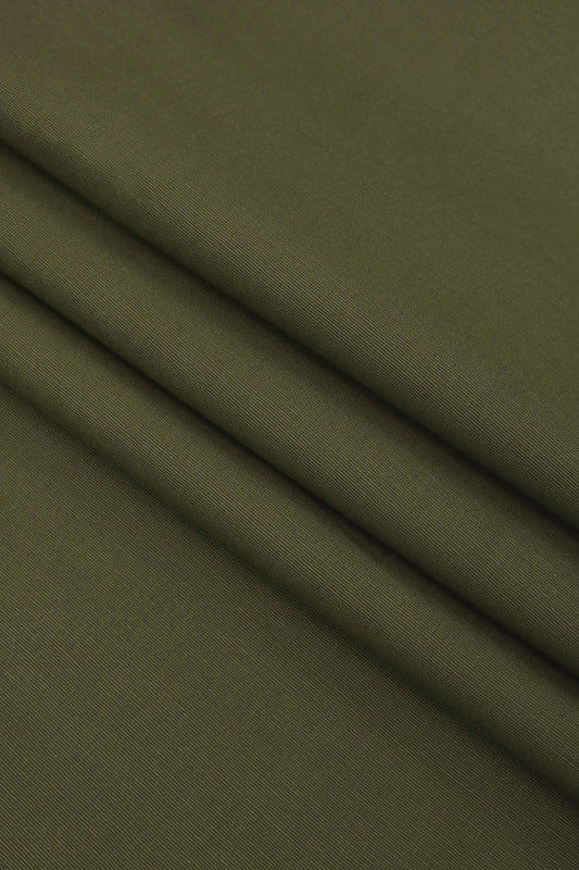 Plain Khaddar Khaki Green - Shirt Piece