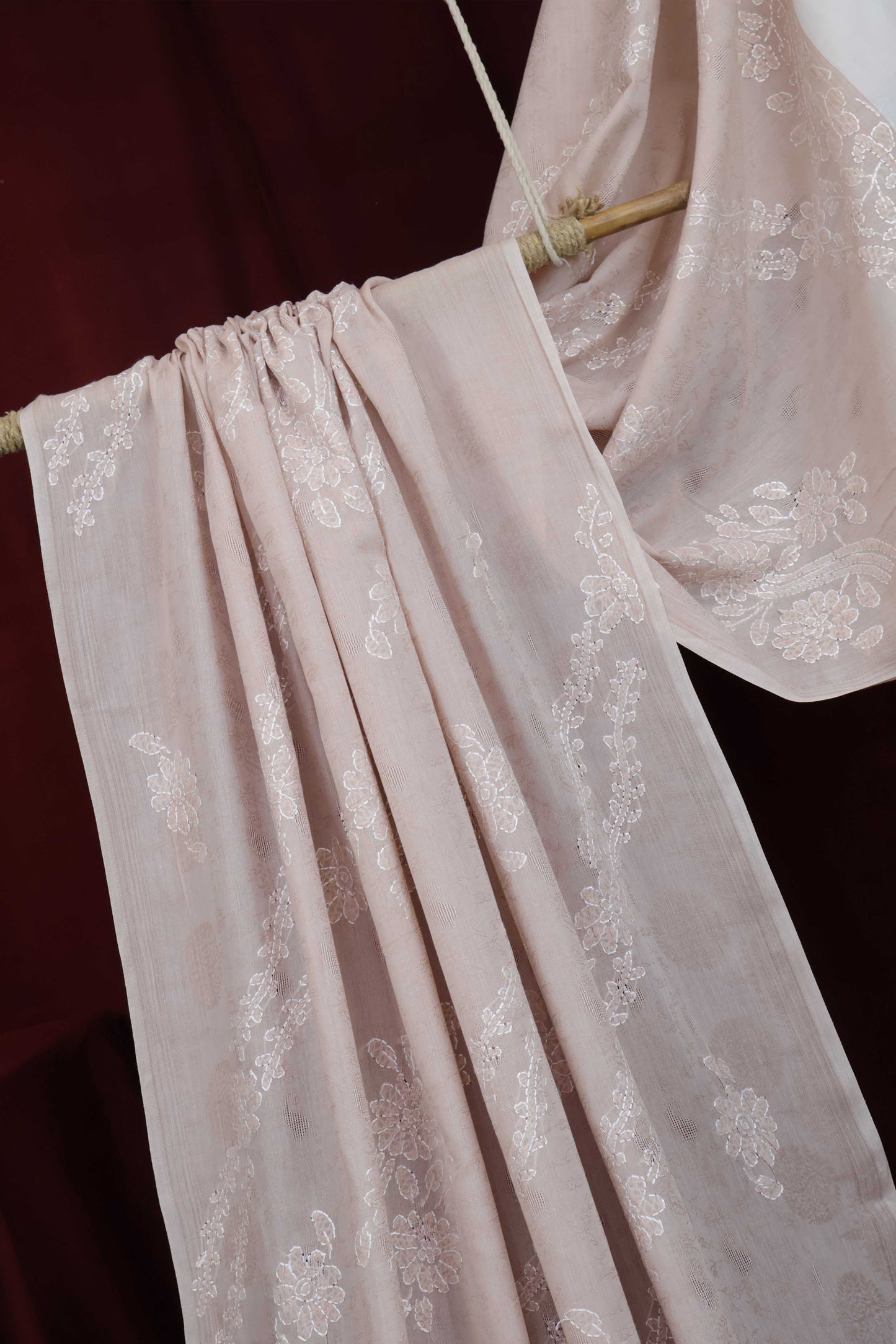 Handmade Embroidered Lawn Shawl HLSH58