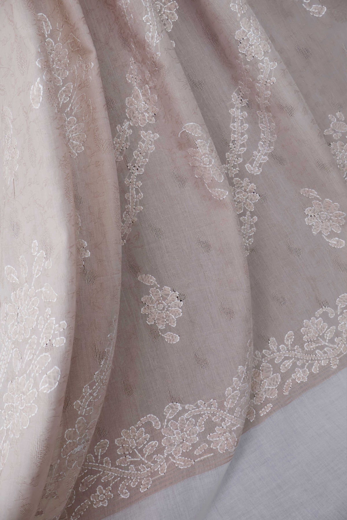 Handmade Embroidered Lawn Shawl HLSH58