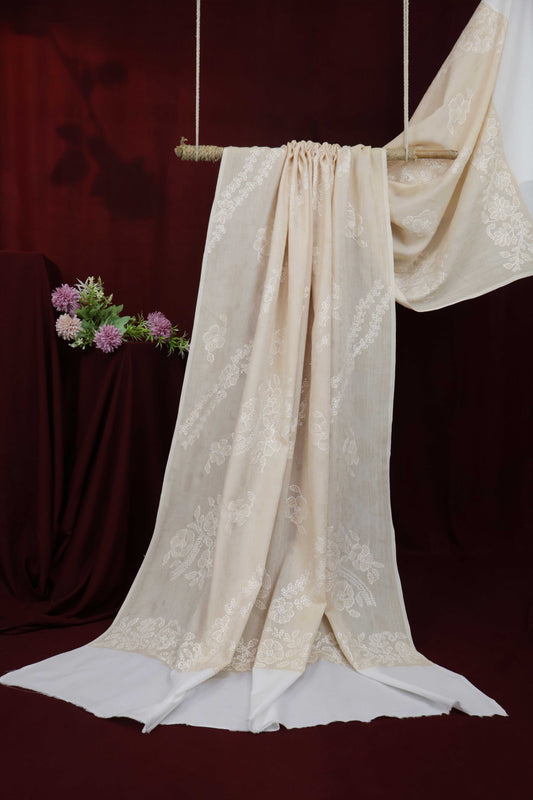 Handmade Embroidered Lawn Shawl HLSH56