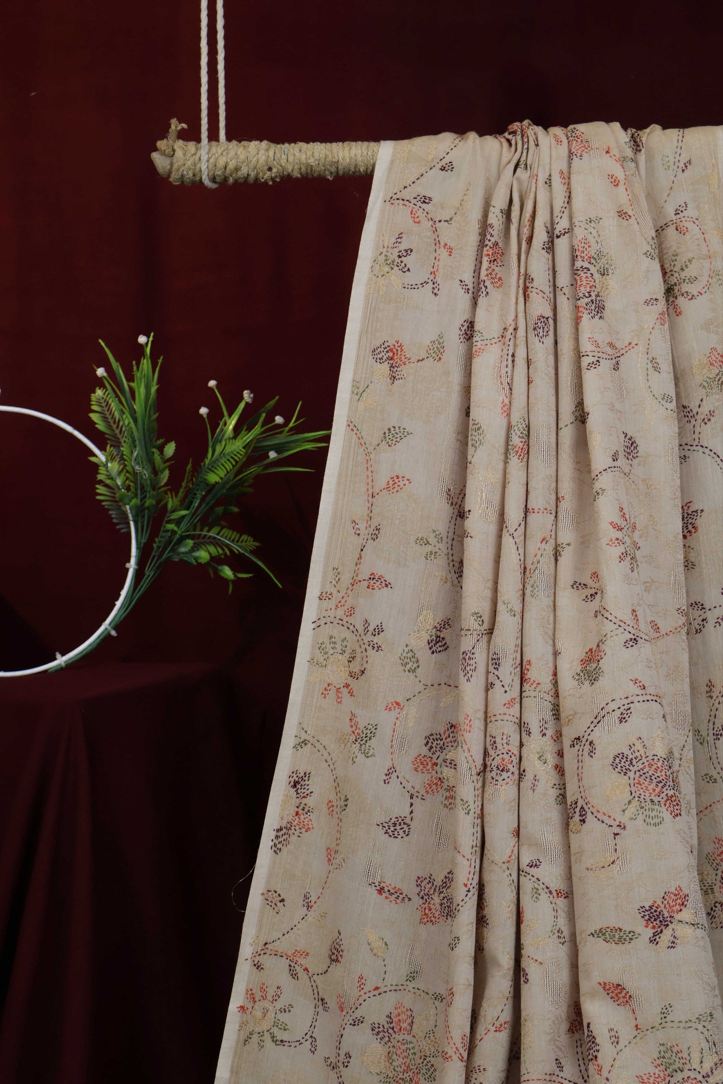 Handmade Embroidered Lawn Shawl HLSH65
