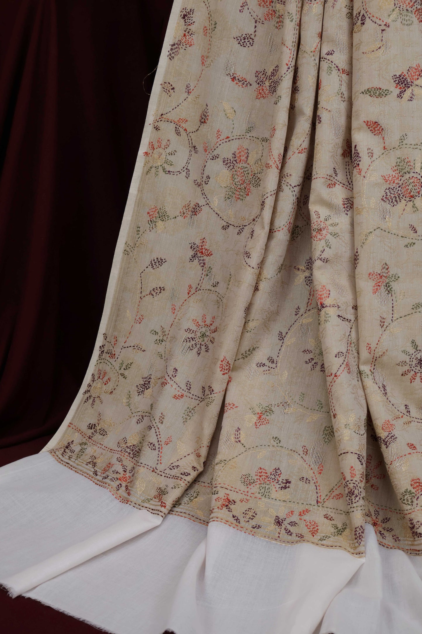 Handmade Embroidered Lawn Shawl HLSH65