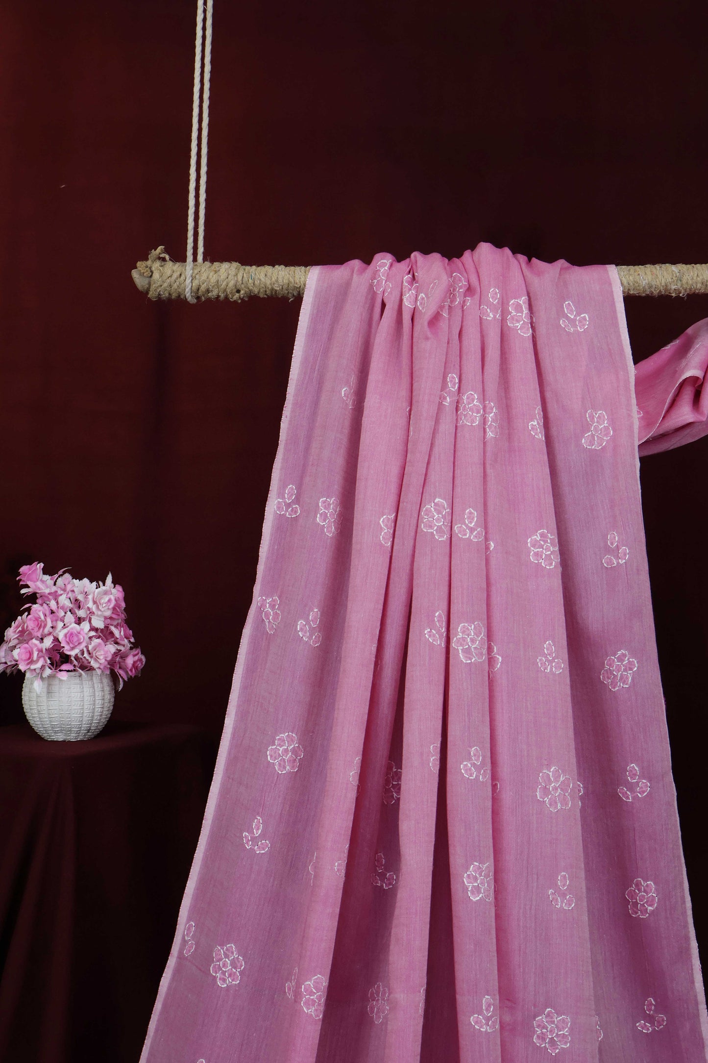Handmade Embroidered Lawn Shawl HLSH54