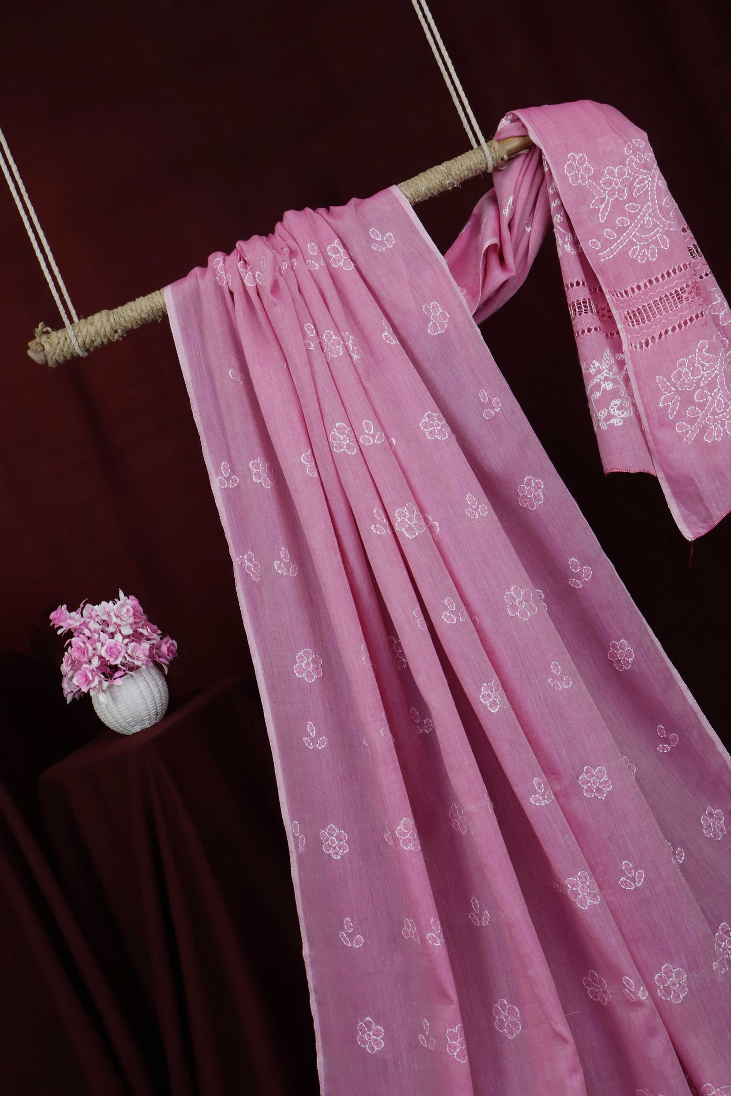 Handmade Embroidered Lawn Shawl HLSH54