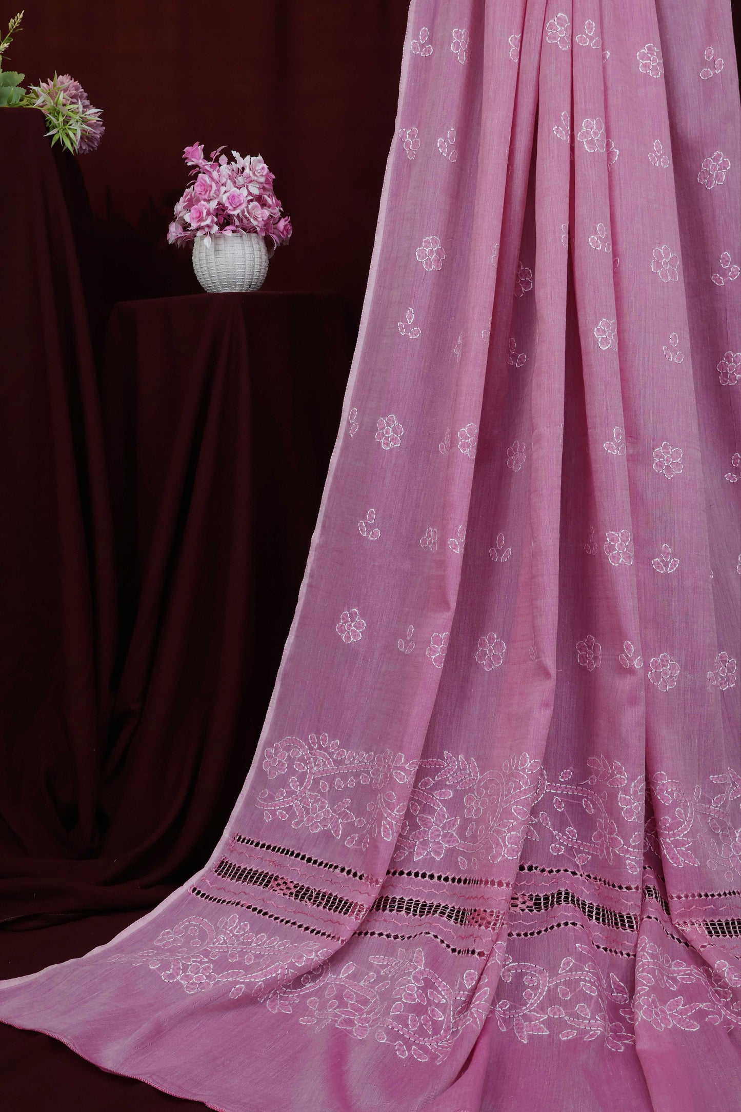 Handmade Embroidered Lawn Shawl HLSH54