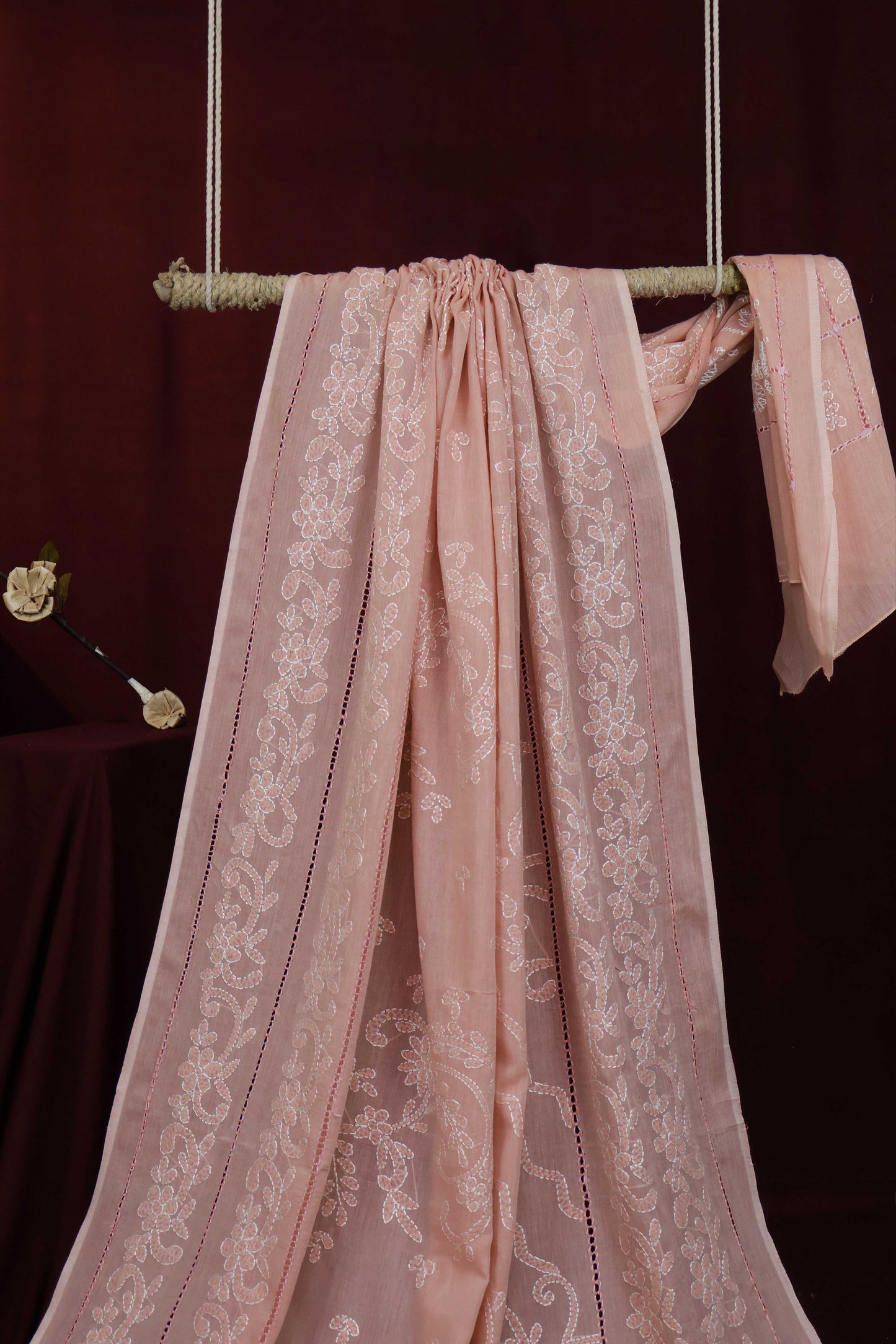 Handmade Embroidered Lawn Shawl HLSH51