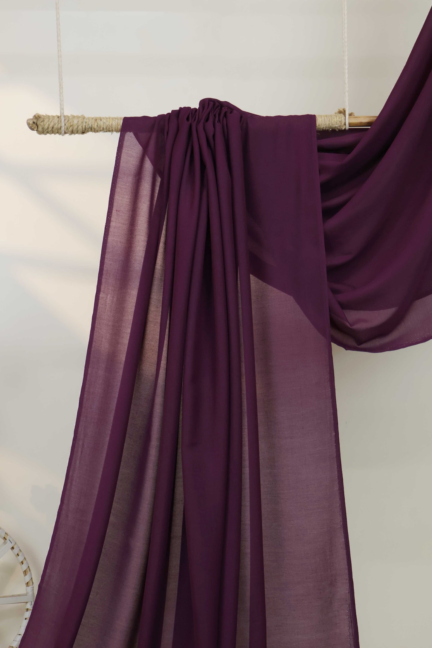 Swiss Voil Plain Shawl