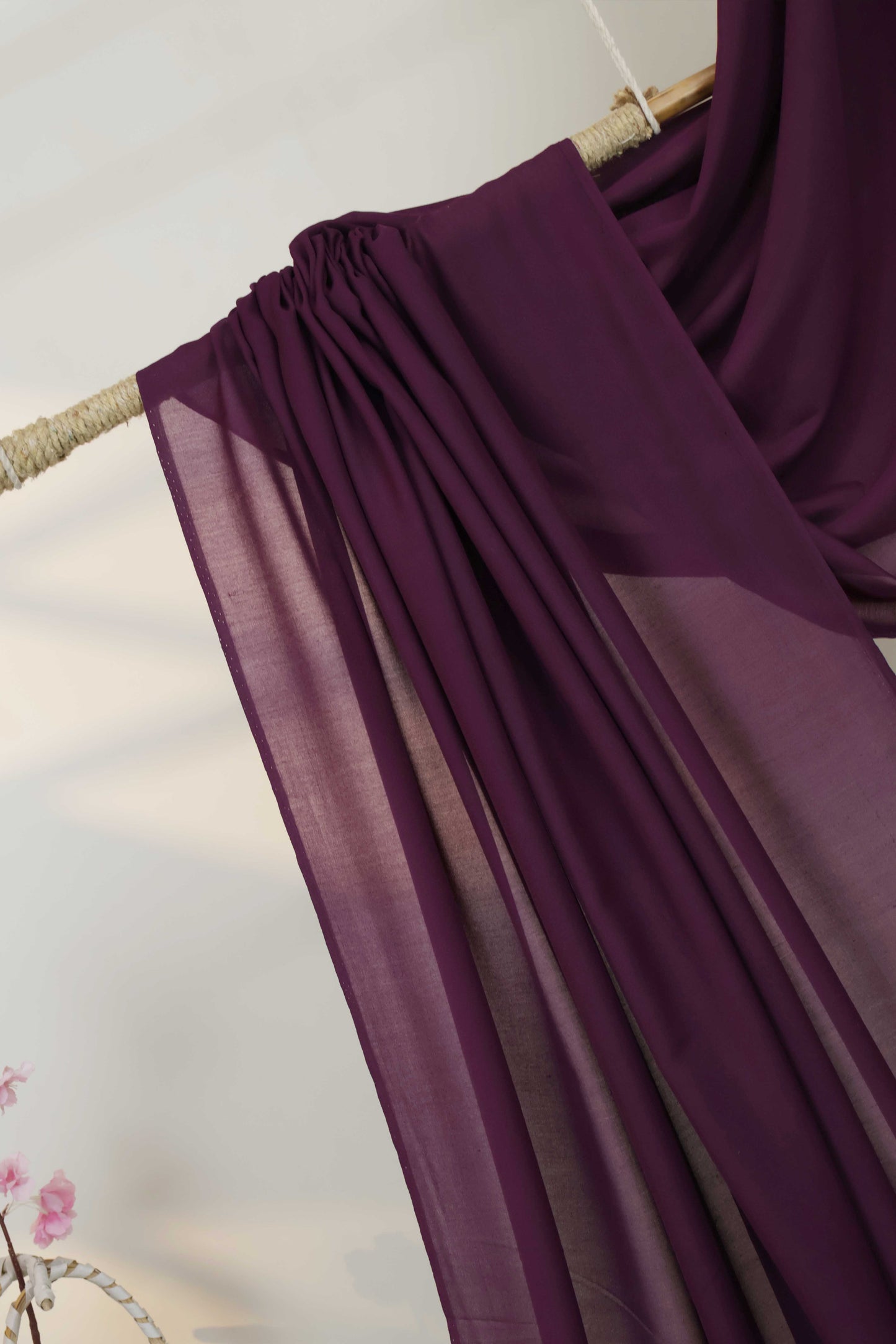 Swiss Voil Plain Shawl