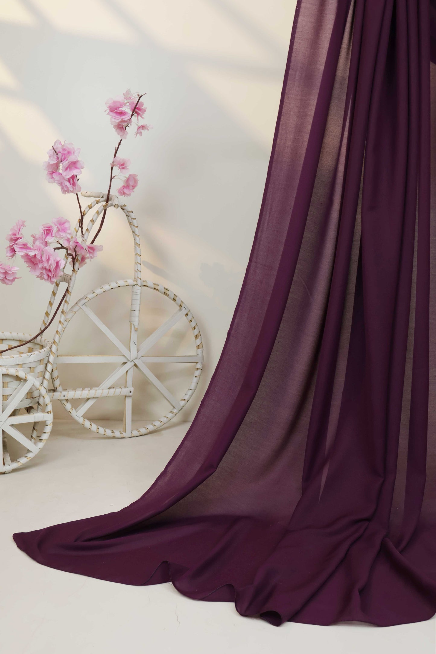Swiss Voil Plain Shawl
