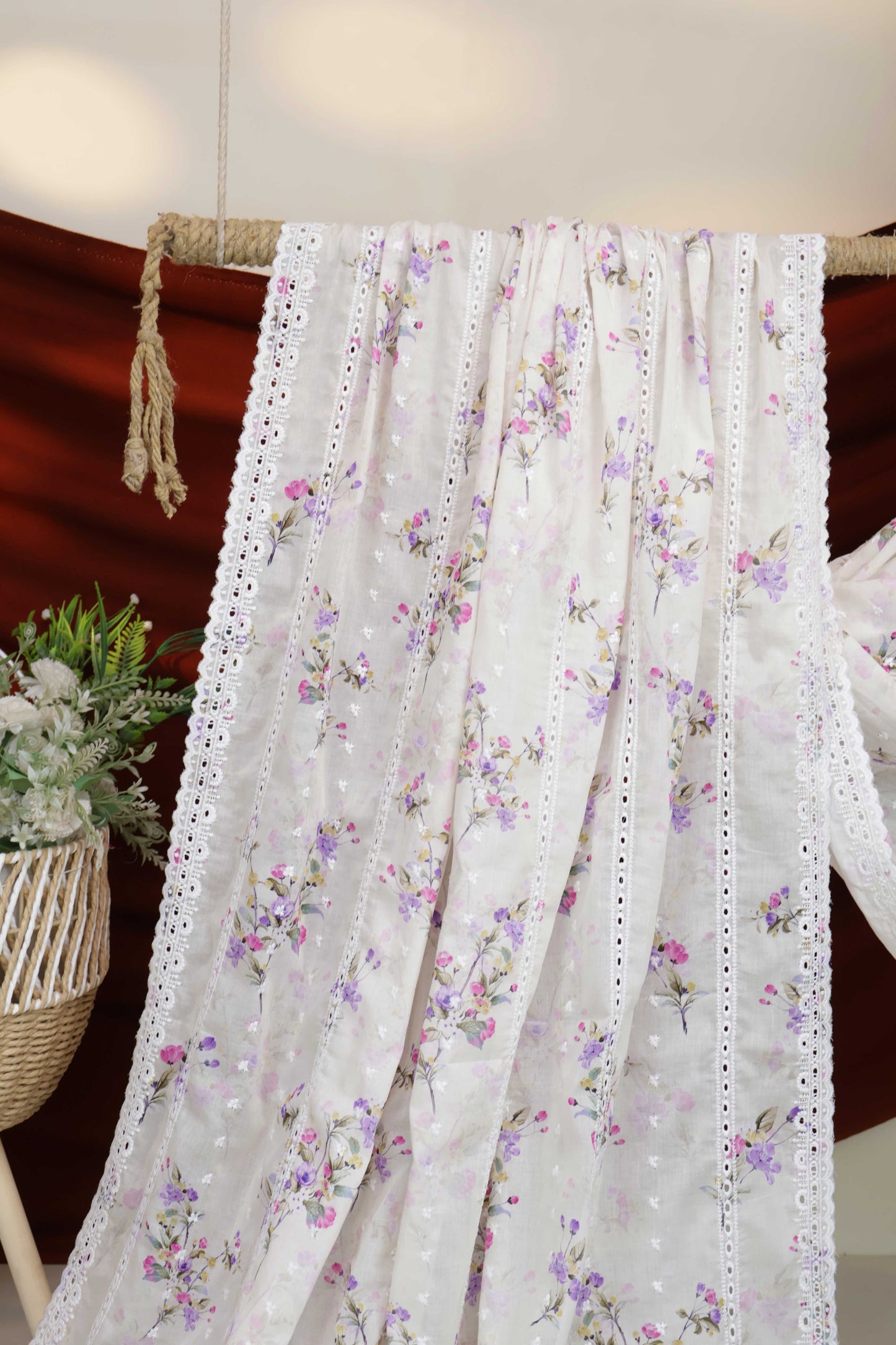 Embroidered Lawn Shawl 3636J