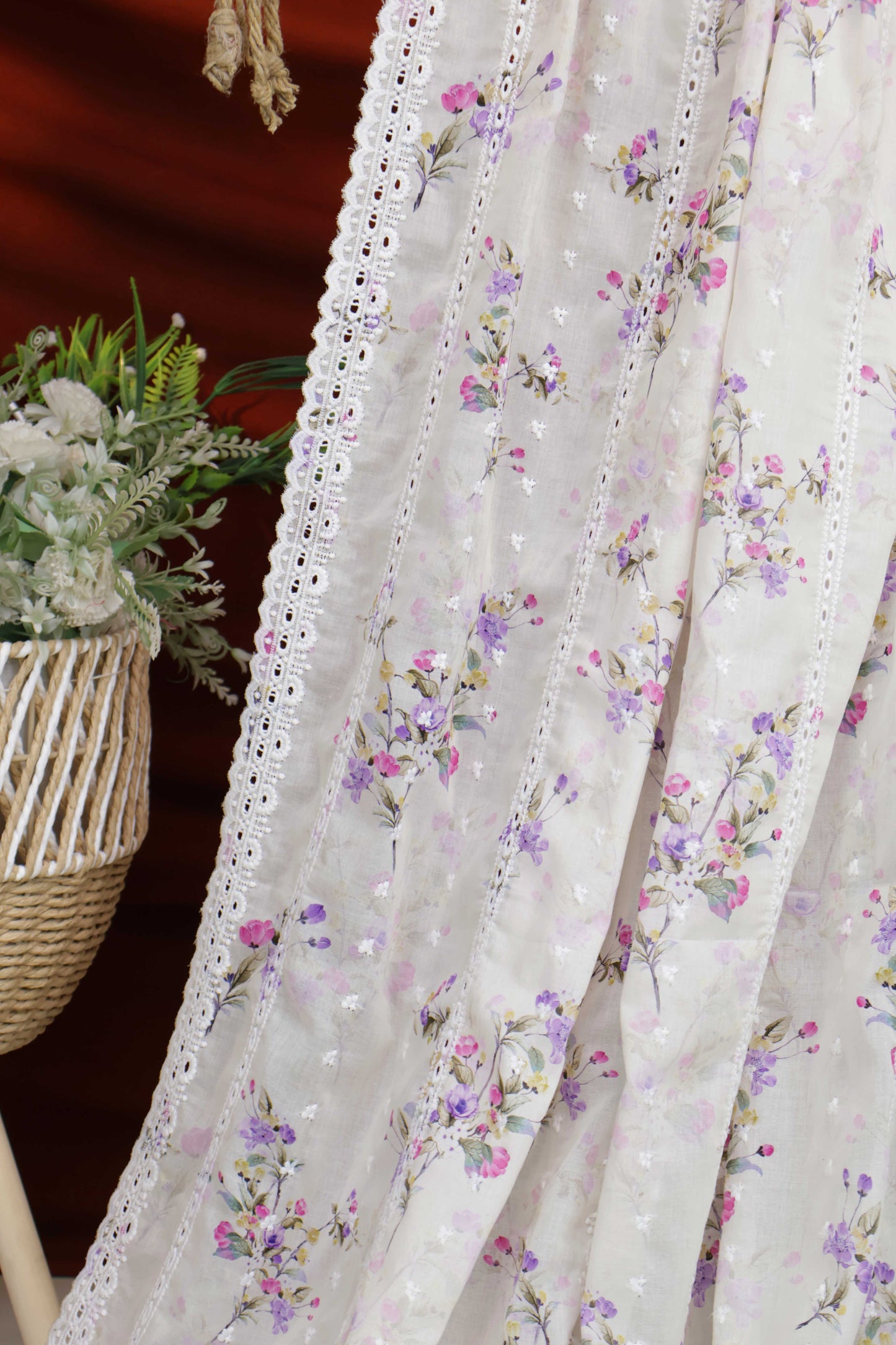 Embroidered Lawn Shawl 3636J