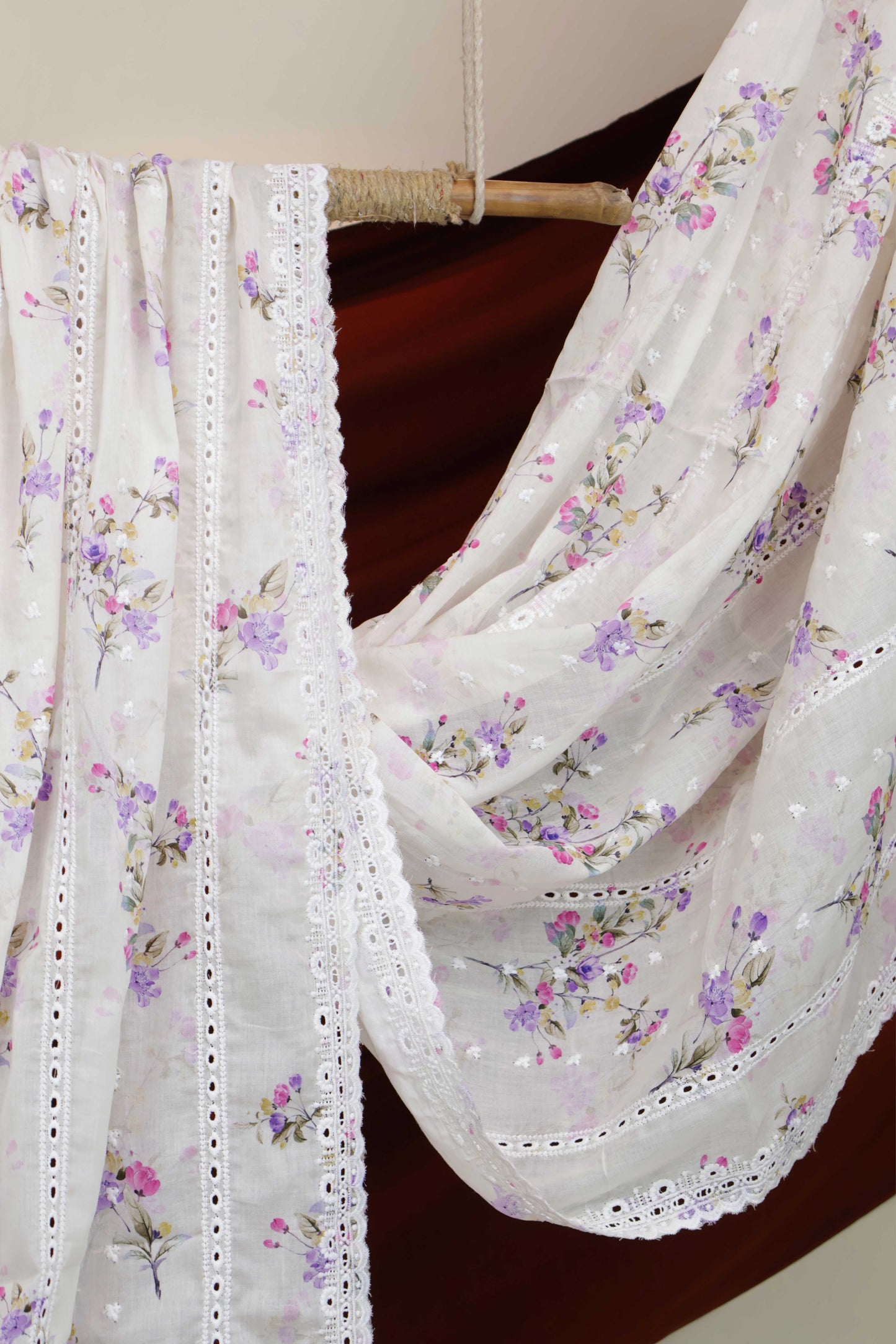 Embroidered Lawn Shawl 3636J