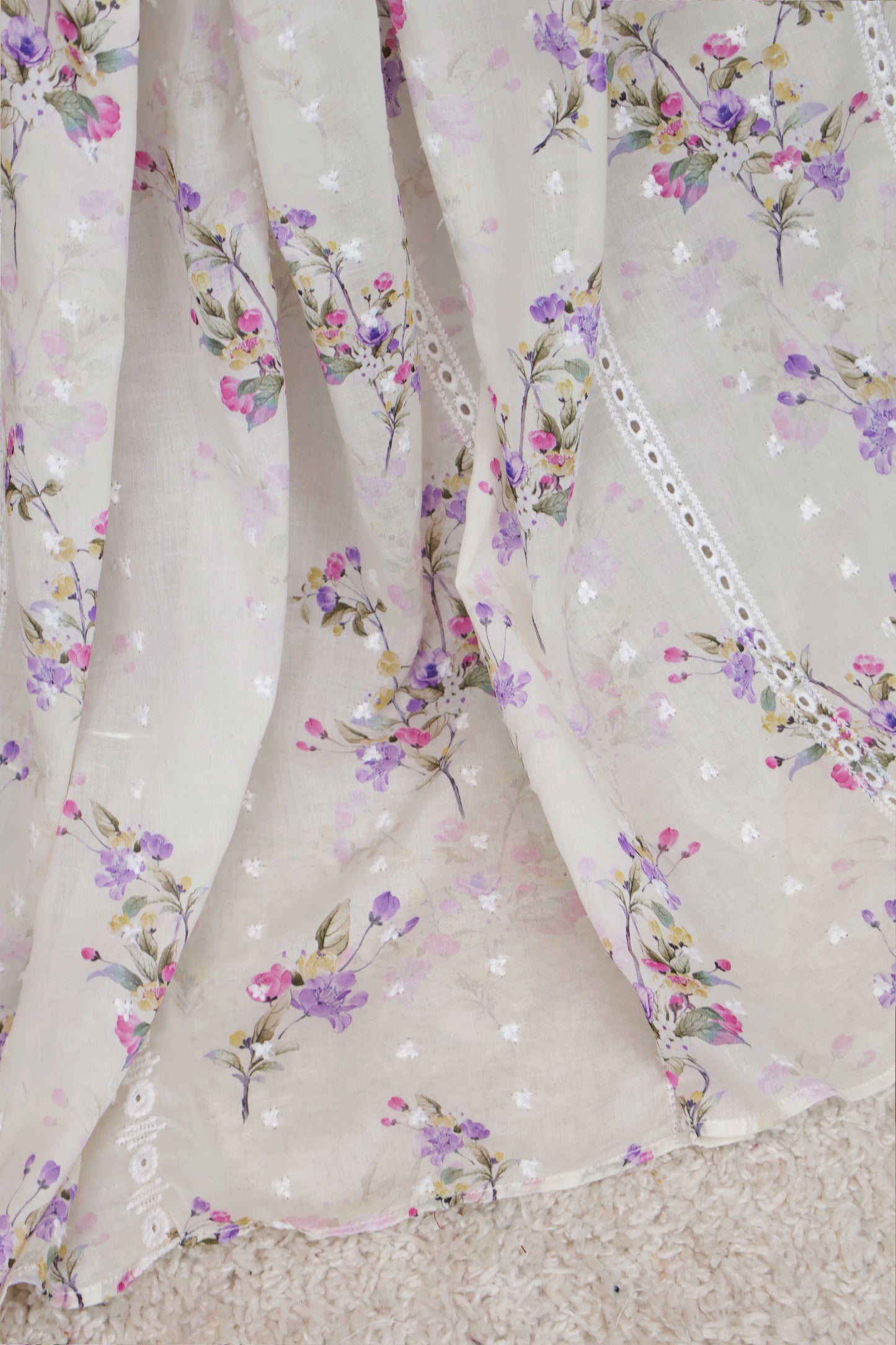 Embroidered Lawn Shawl 3636J