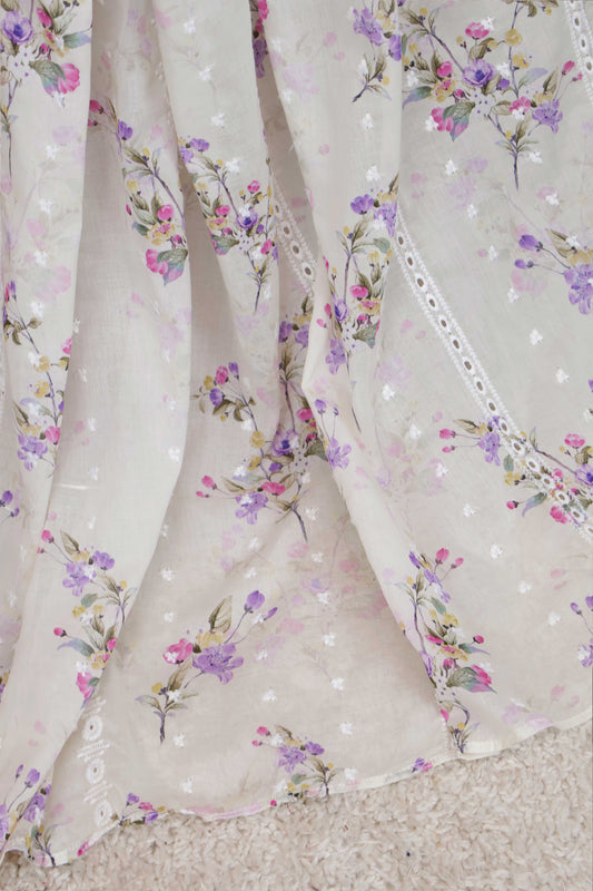 Embroidered Lawn Shawl 3636J