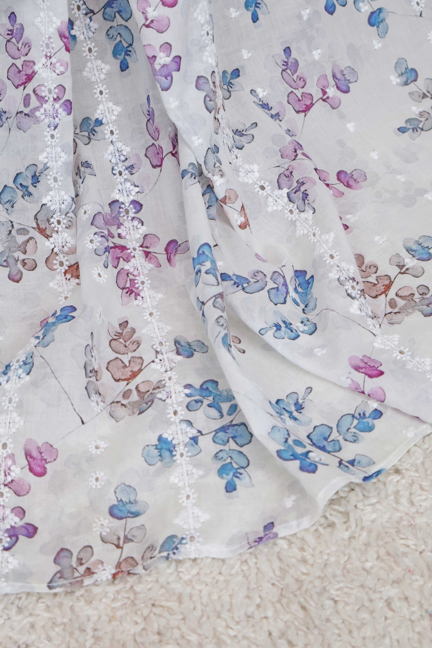 Embroidered Lawn Shawl 3636B