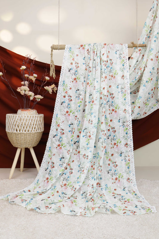 Embroidered Lawn Shawl 3636A