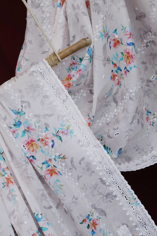 Embroidered Lawn Shawl LSST10