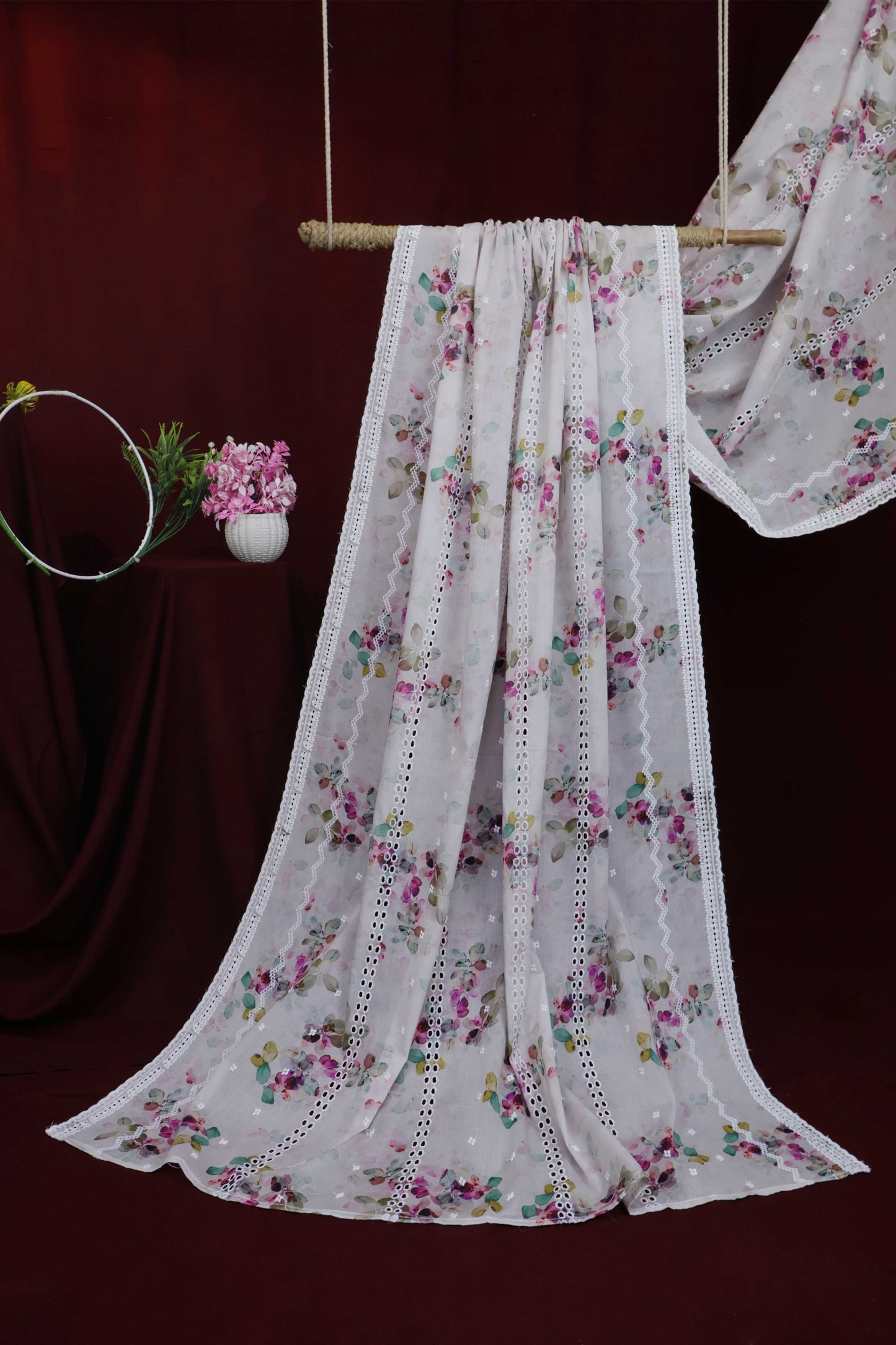 Embroidered Lawn Shawl LSST22