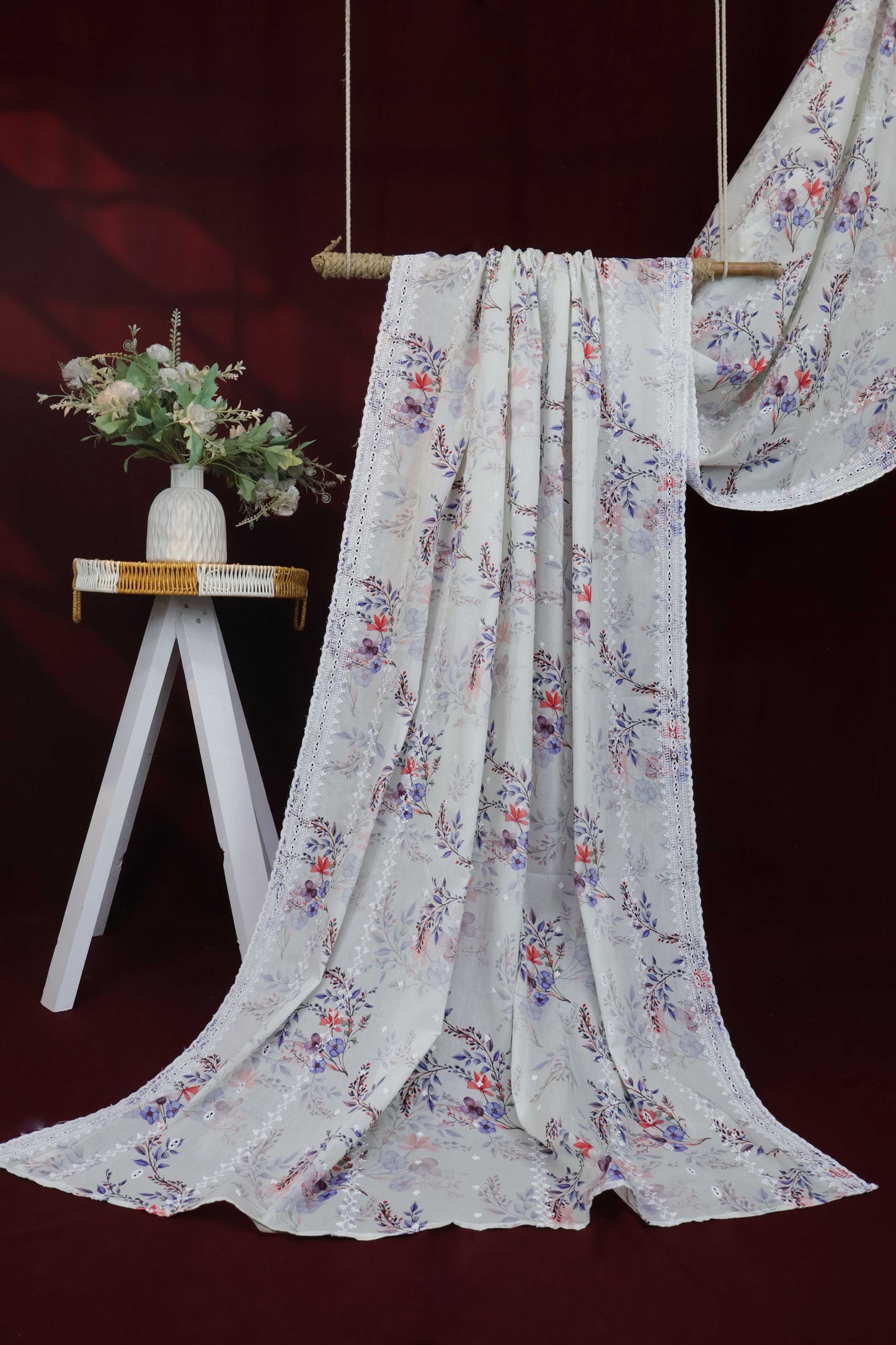 Embroidered Lawn Shawl LSST07