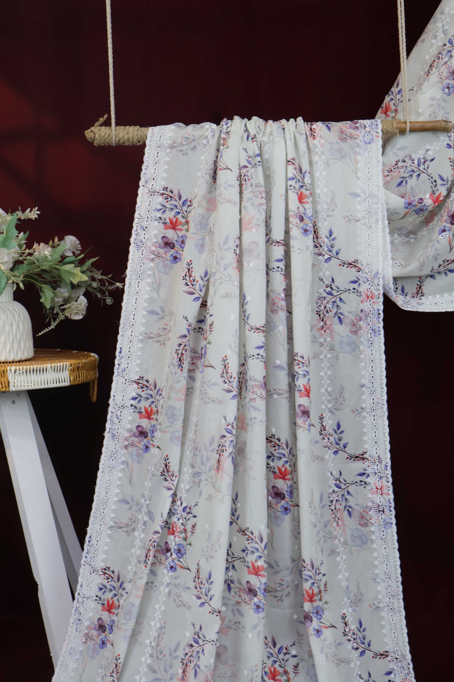 Embroidered Lawn Shawl LSST07