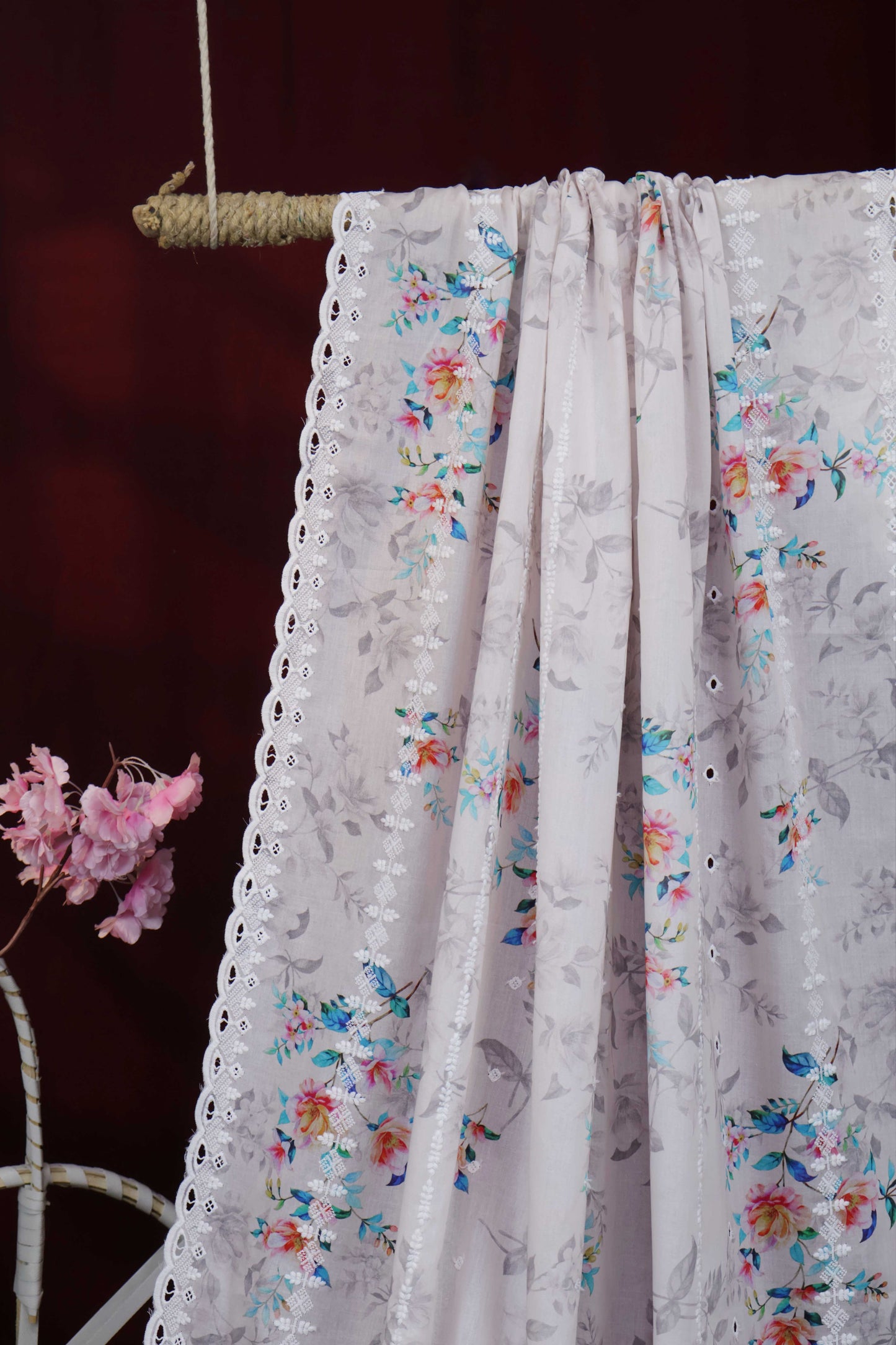 Embroidered Lawn Shawl LSST12
