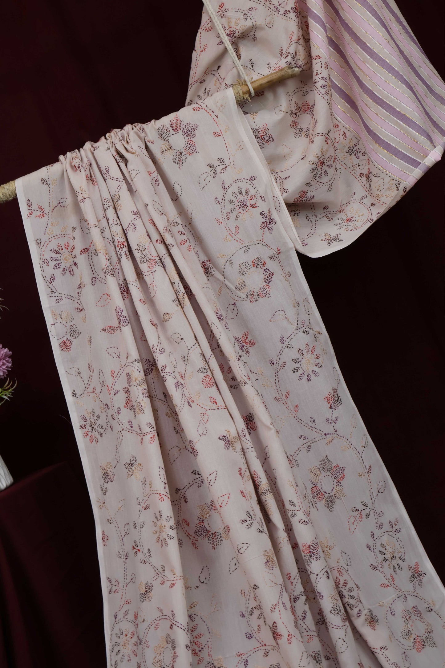 Handmade Embroidered Lawn Shawl HLSH116