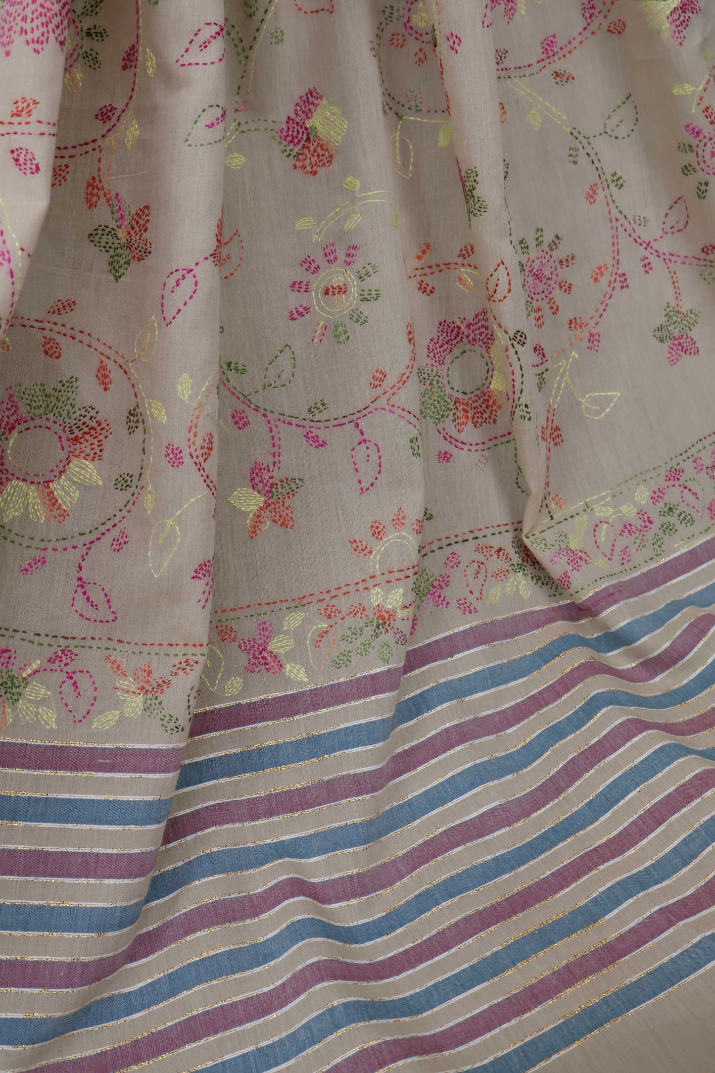 Handmade Embroidered Lawn Shawl HLSH112
