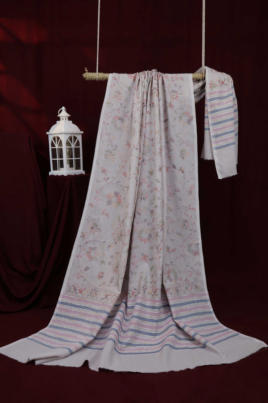 Handmade Embroidered Lawn Shawl HLSH114