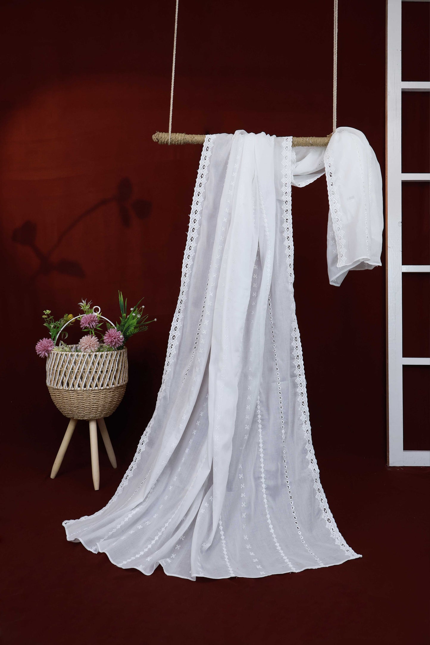 Embroidered Lawn Shawl 2868A5