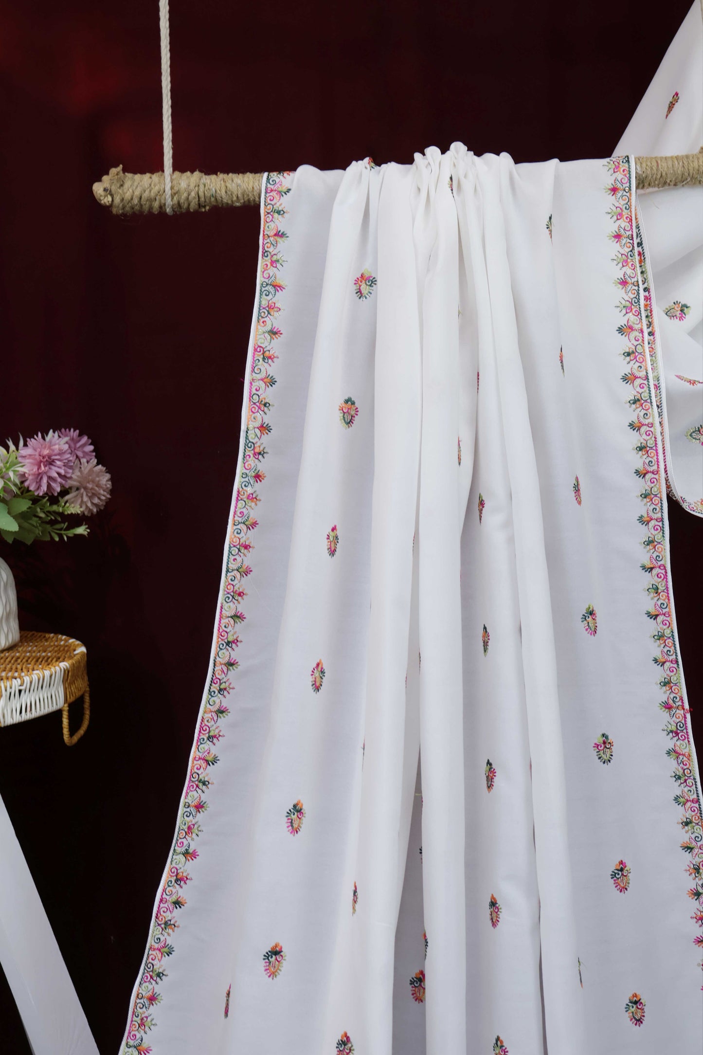 Embroidered Lawn Shawl HLSH111