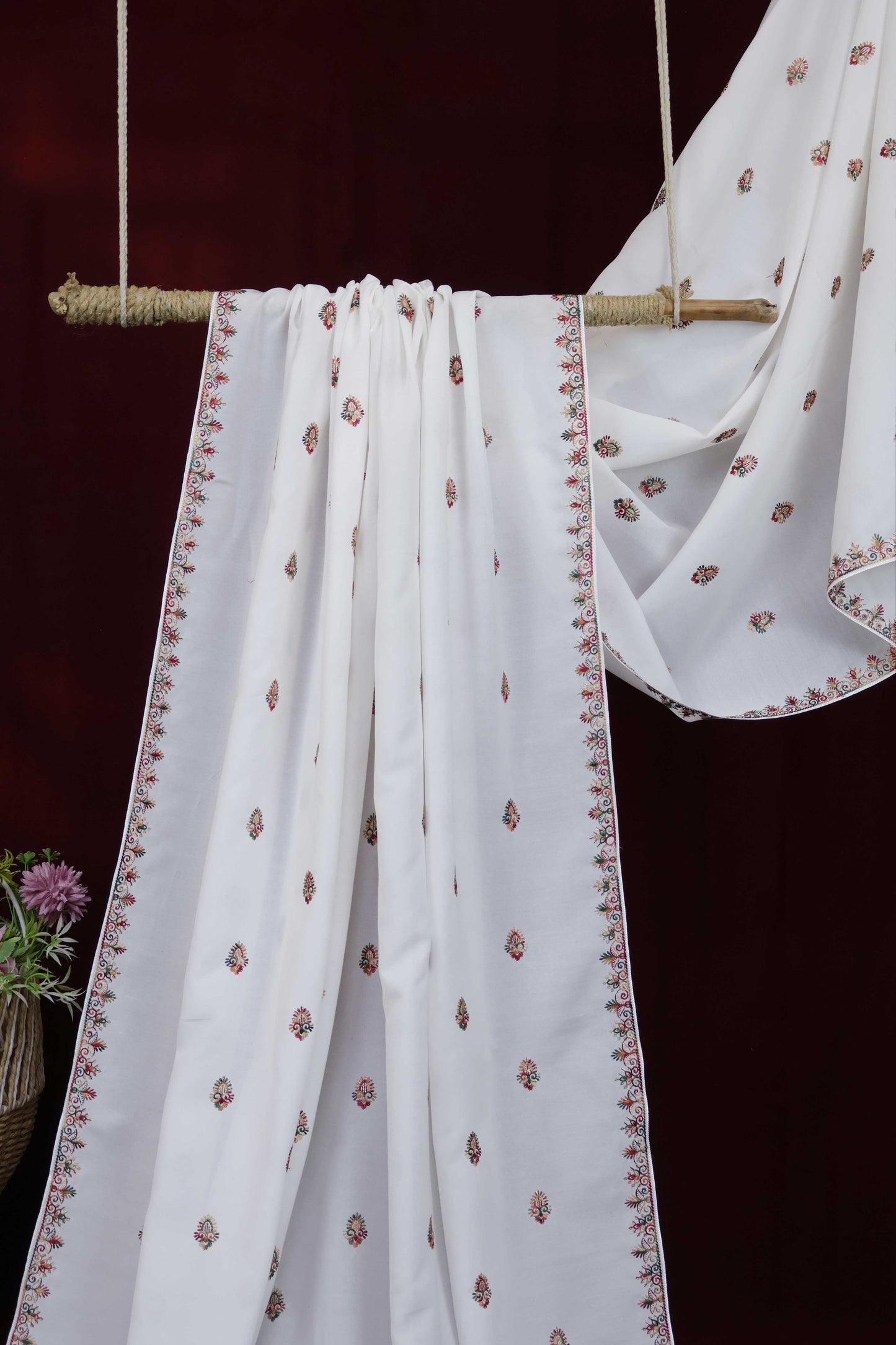 Embroidered Lawn Shawl HLSH110