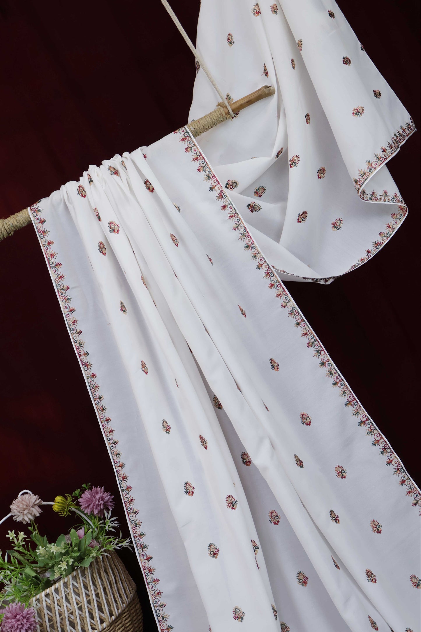 Embroidered Lawn Shawl HLSH110