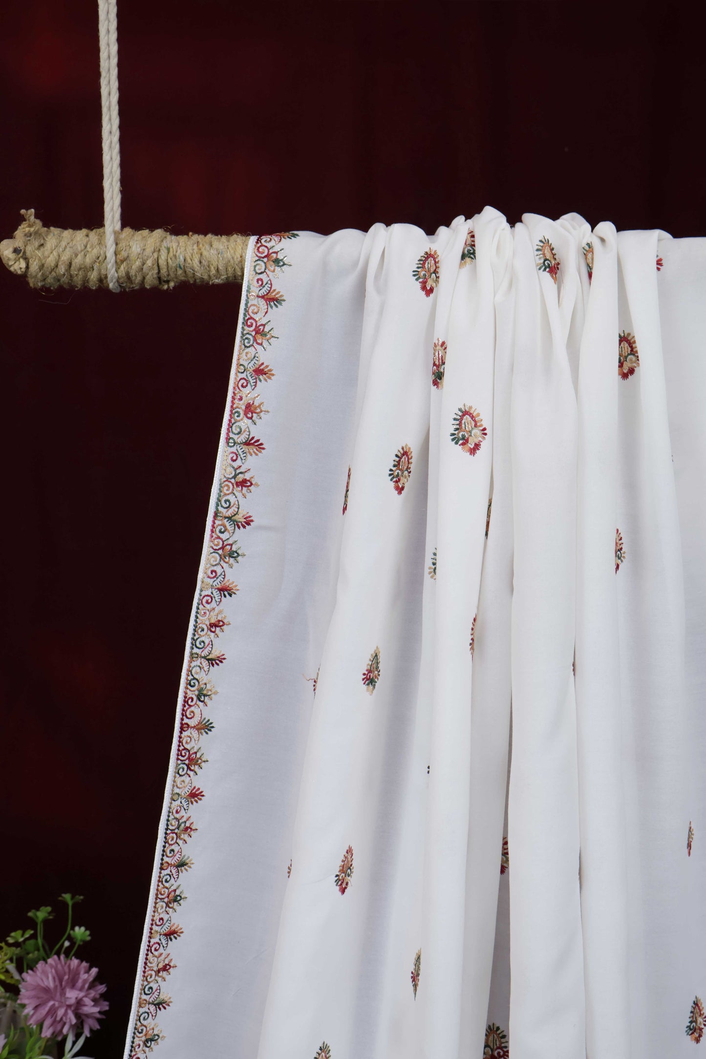Embroidered Lawn Shawl HLSH110