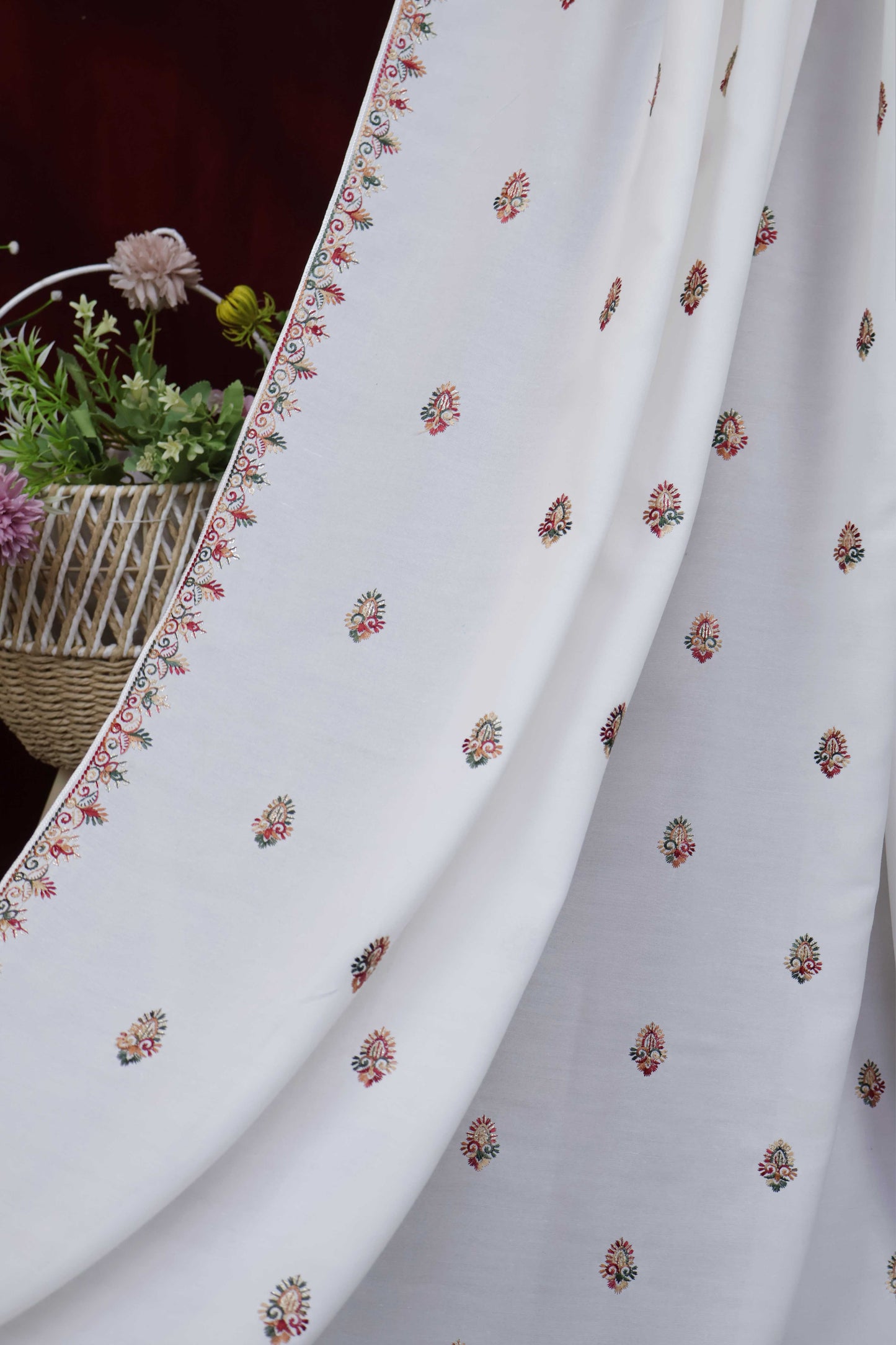Embroidered Lawn Shawl HLSH110
