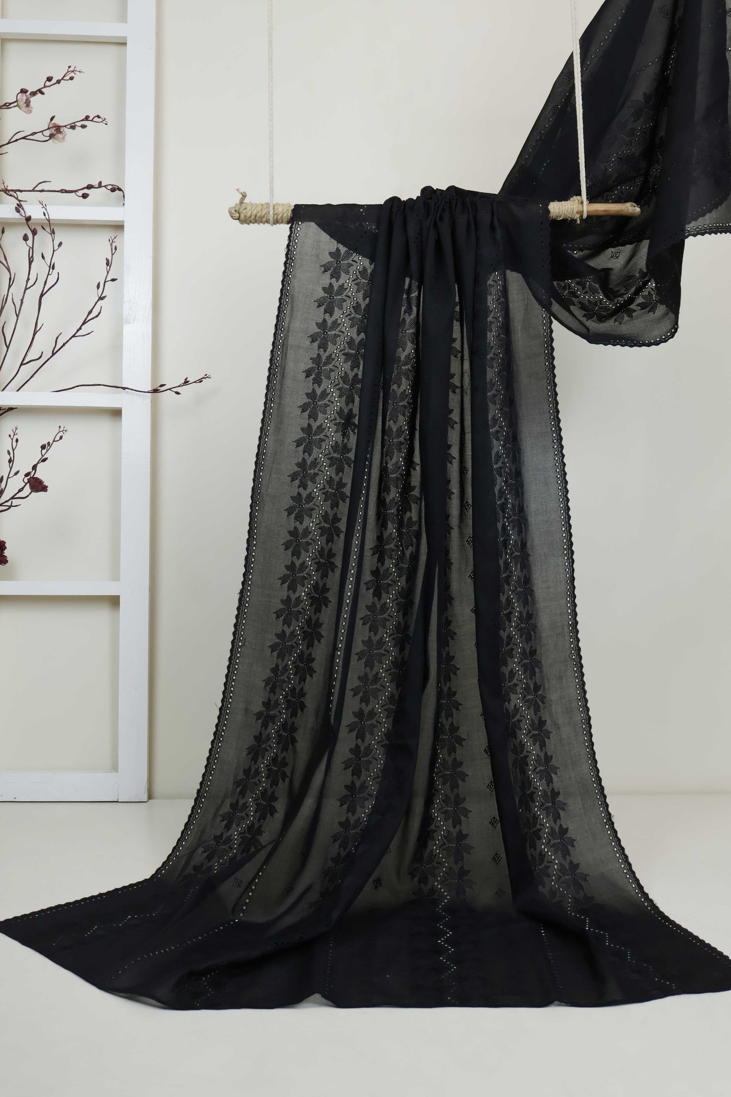 Embroidered Lawn Shawl HLSH165