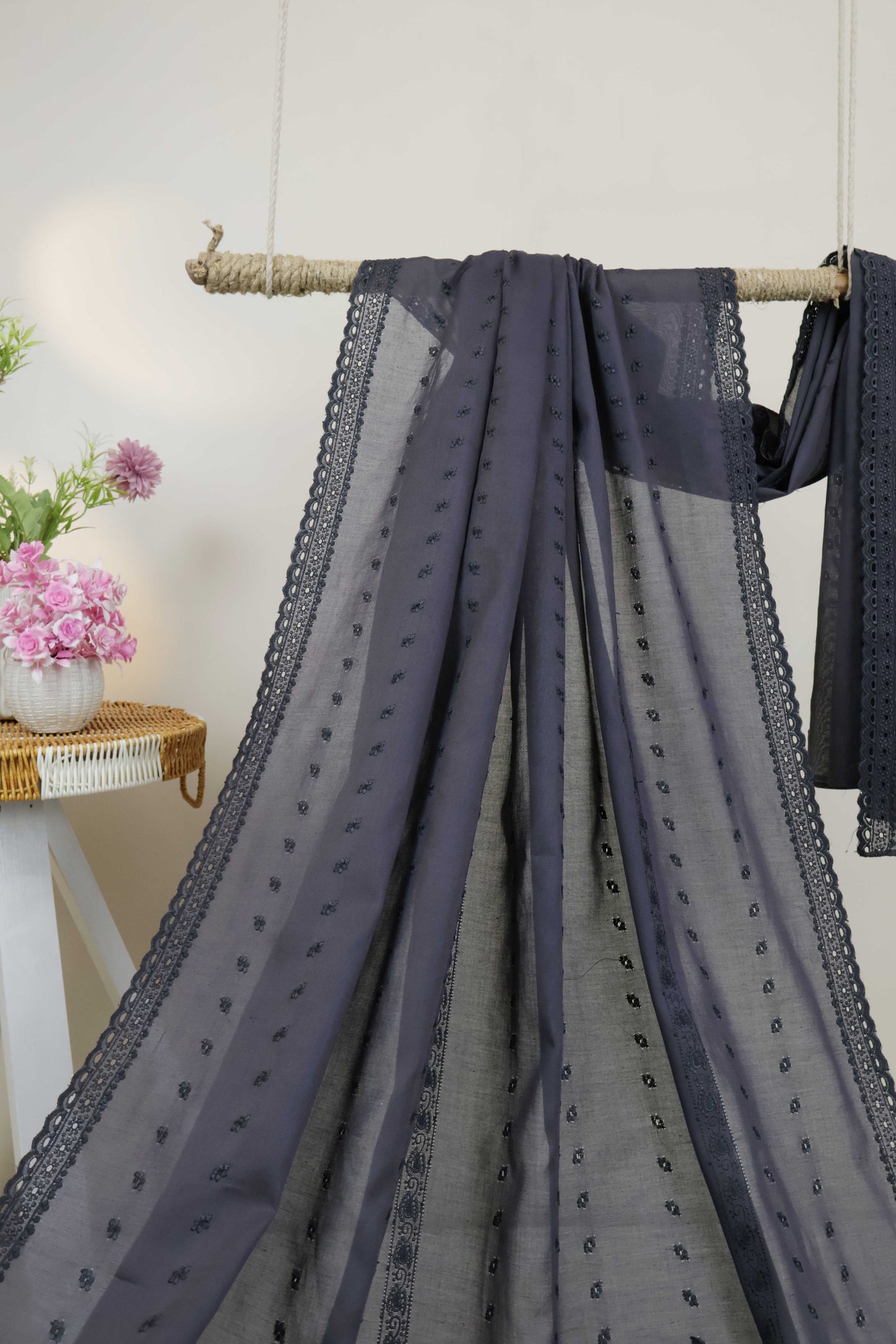 Embroidered Lawn Shawl 3787J
