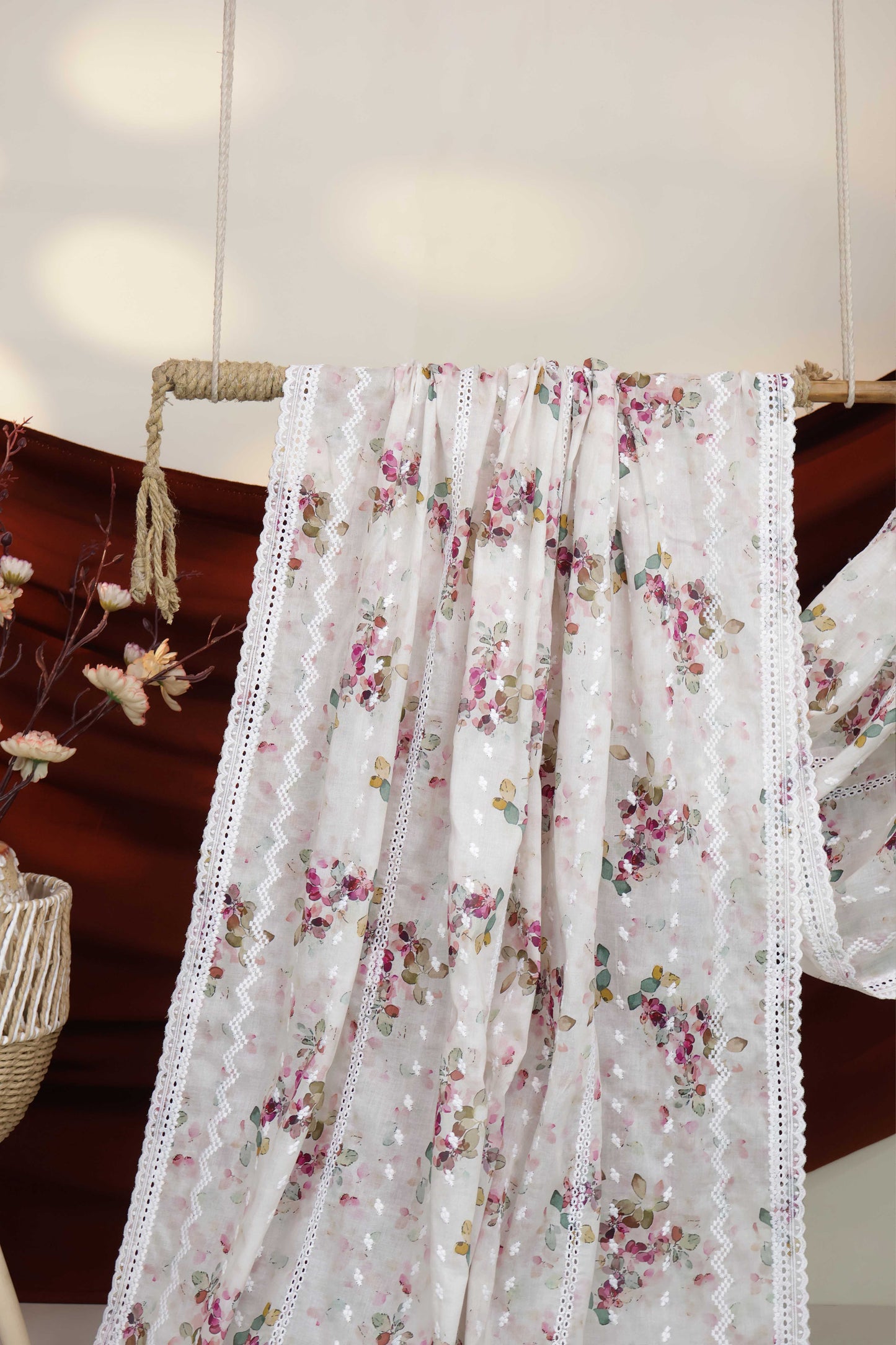 Embroidered Lawn Shawl 3636I