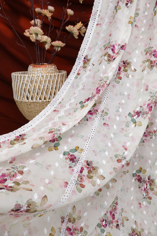 Embroidered Lawn Shawl 3636I