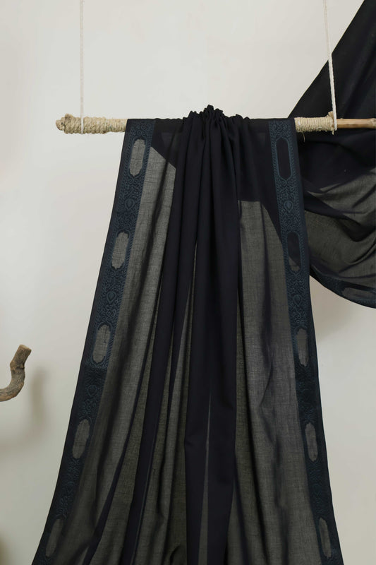 Jacquard Border Lawn Shawl HLSH142