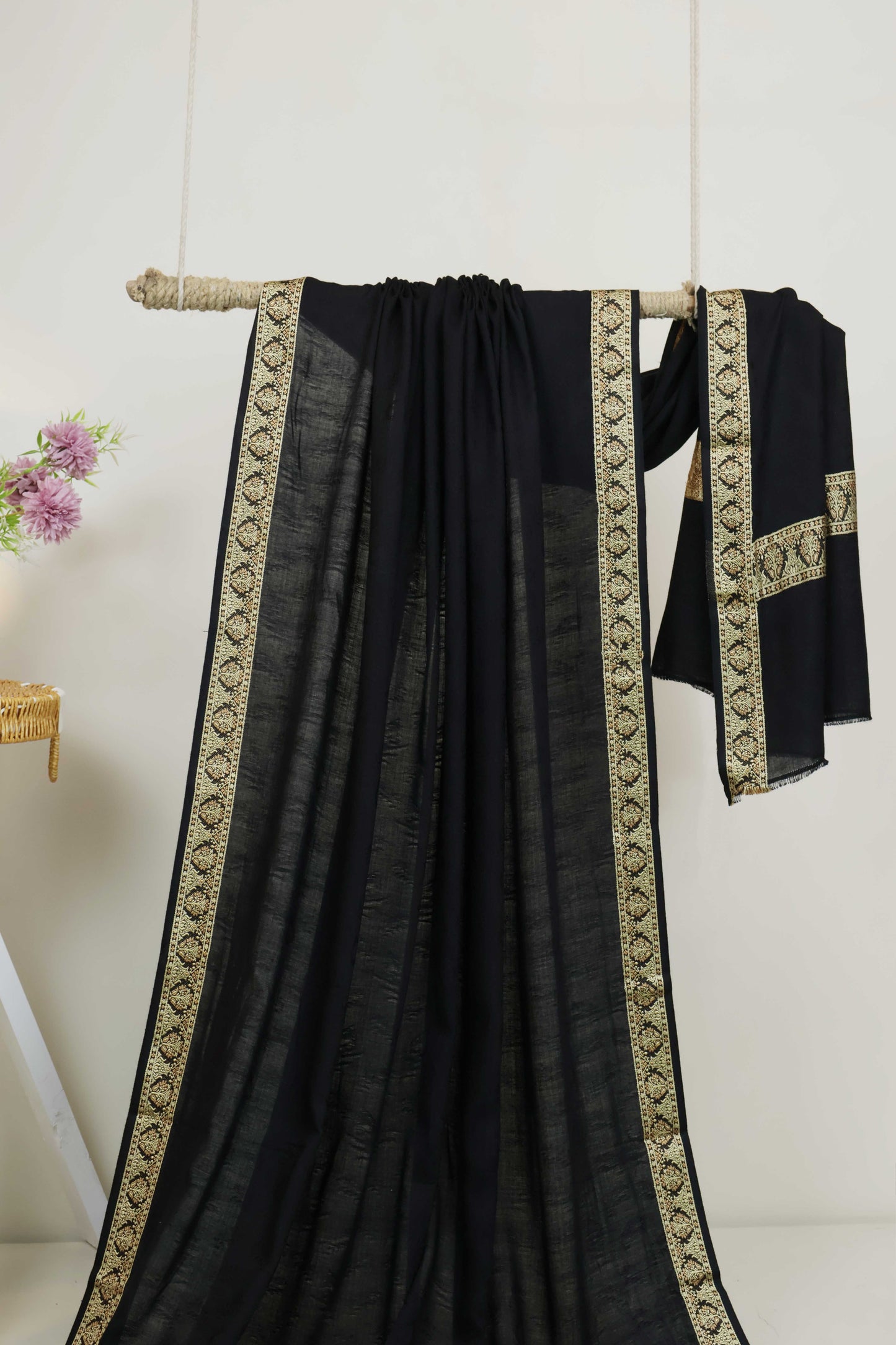 Jacquard Border Shawl HLSH104