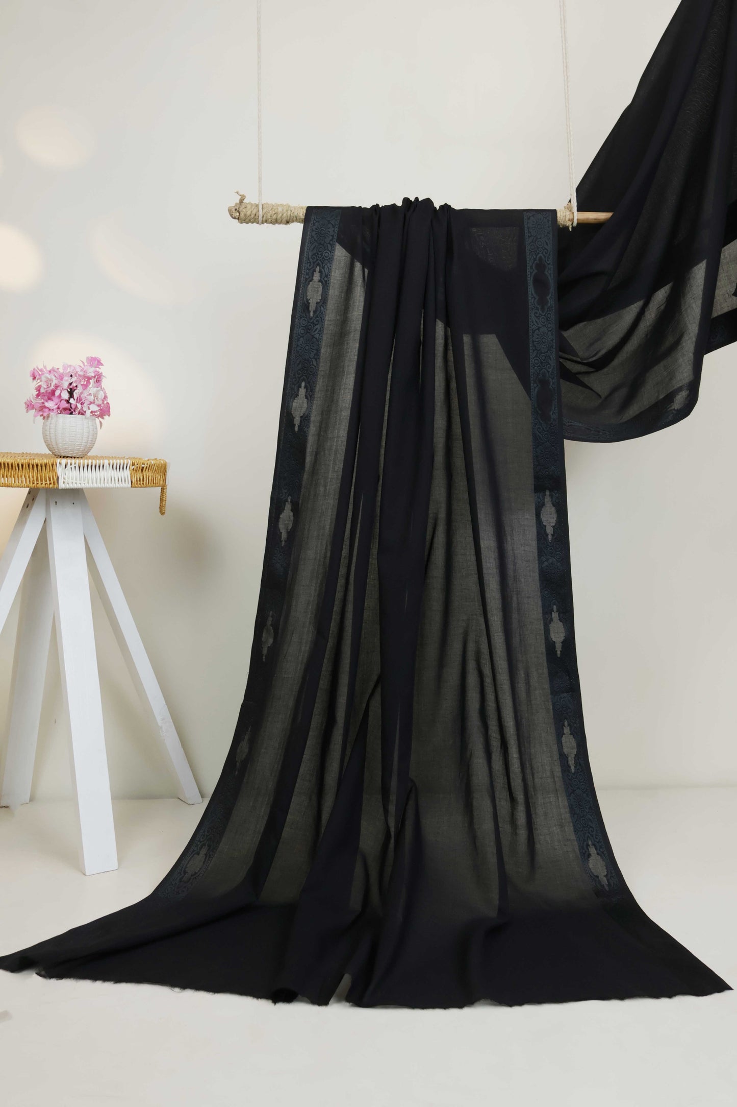 Jacquard Border Lawn Shawl HLSH141