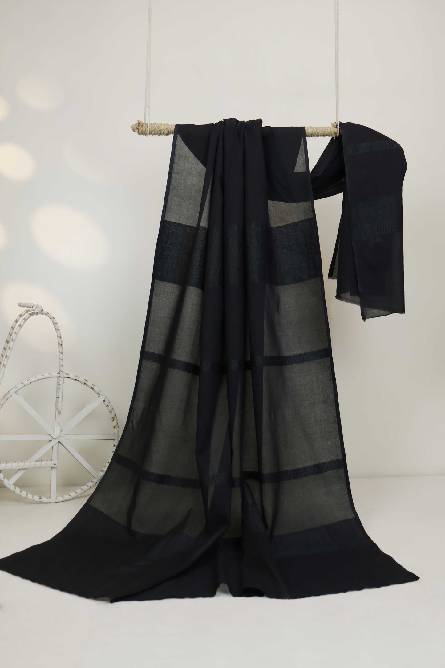 Self Jacquard Lawn Shawl HLSH129