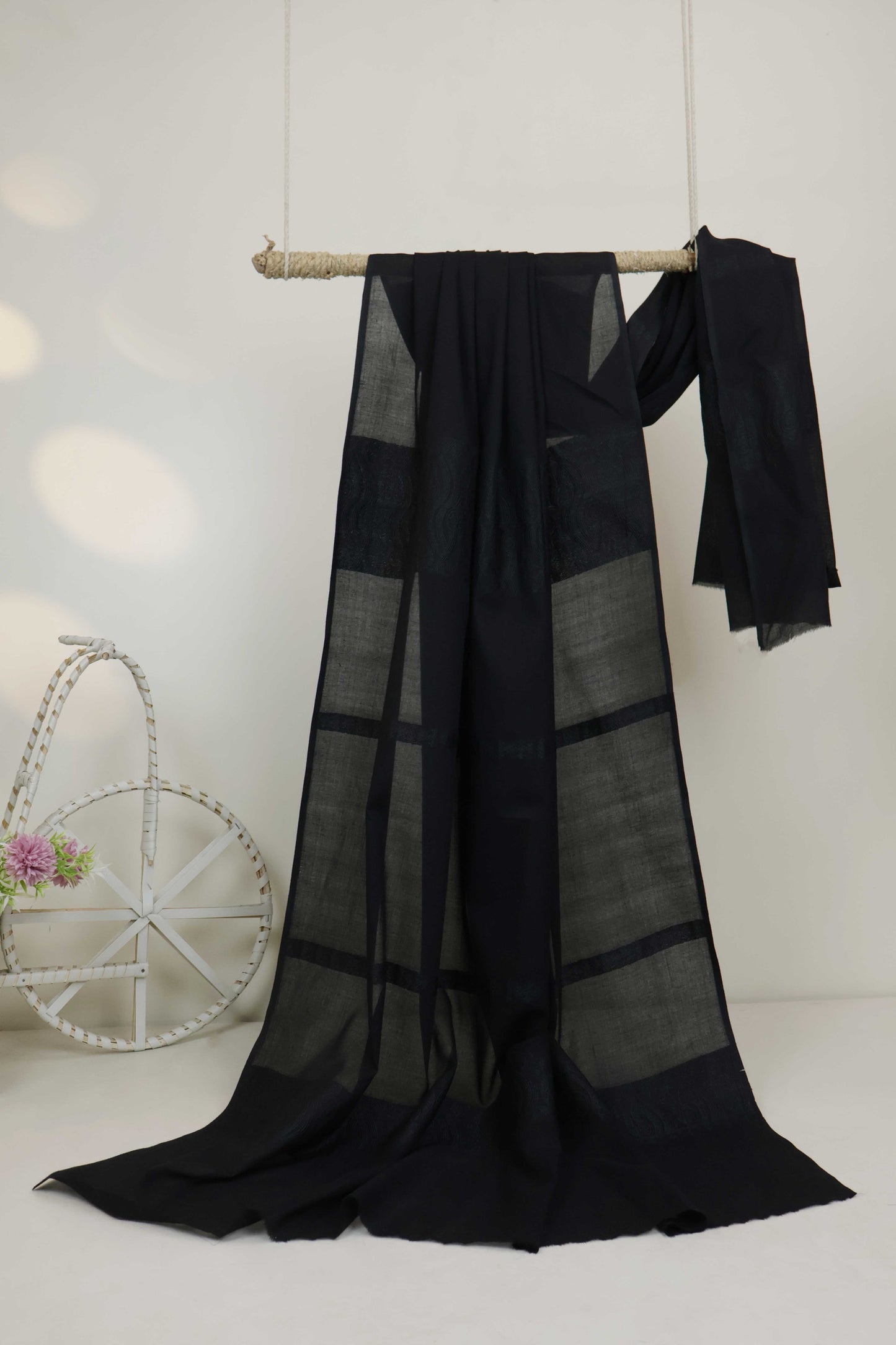 Self Jacquard Lawn Shawl HLSH131